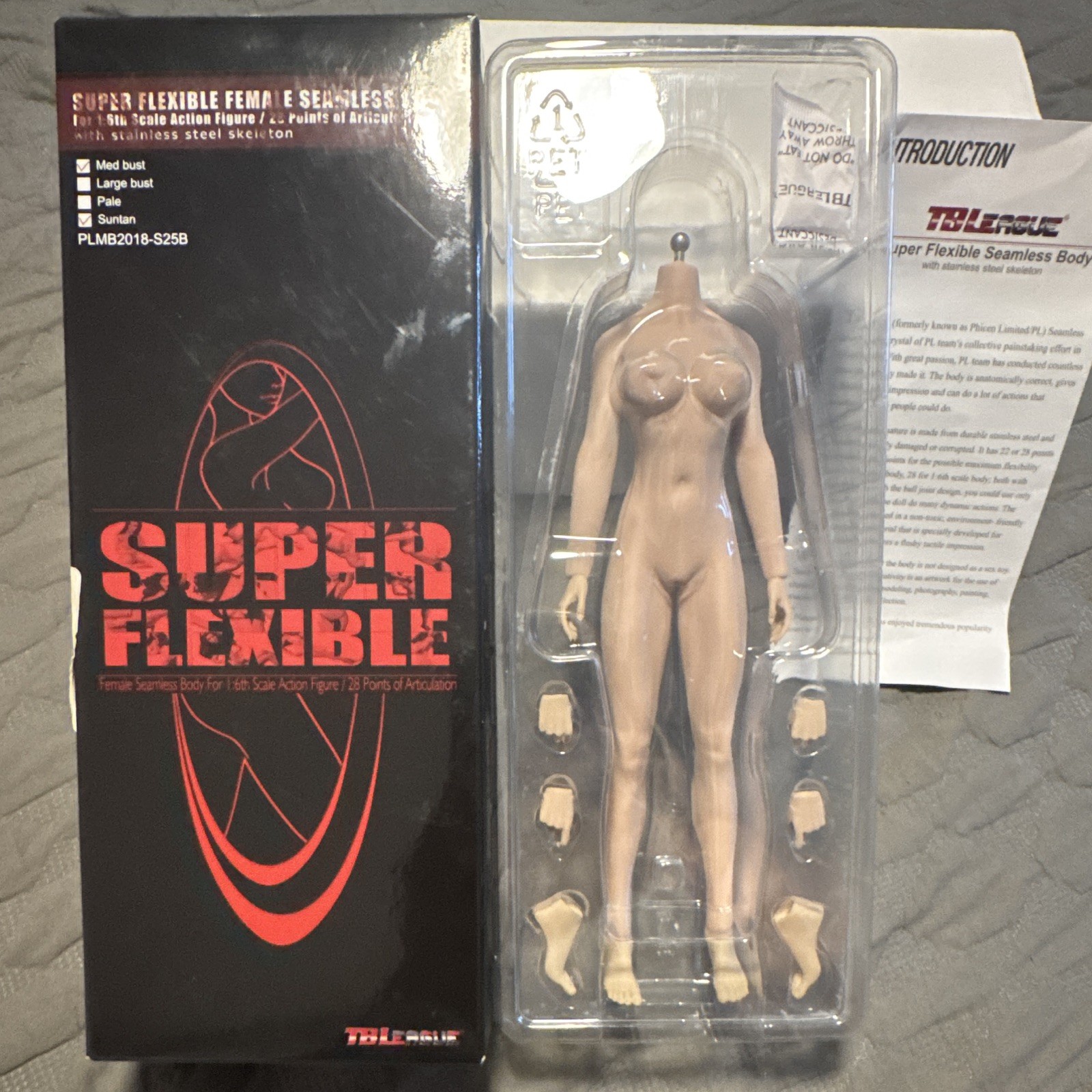 HiPlay TBLeague 1/6 Scale 12” Female Super Flexible Seamless Asian Girl NIB