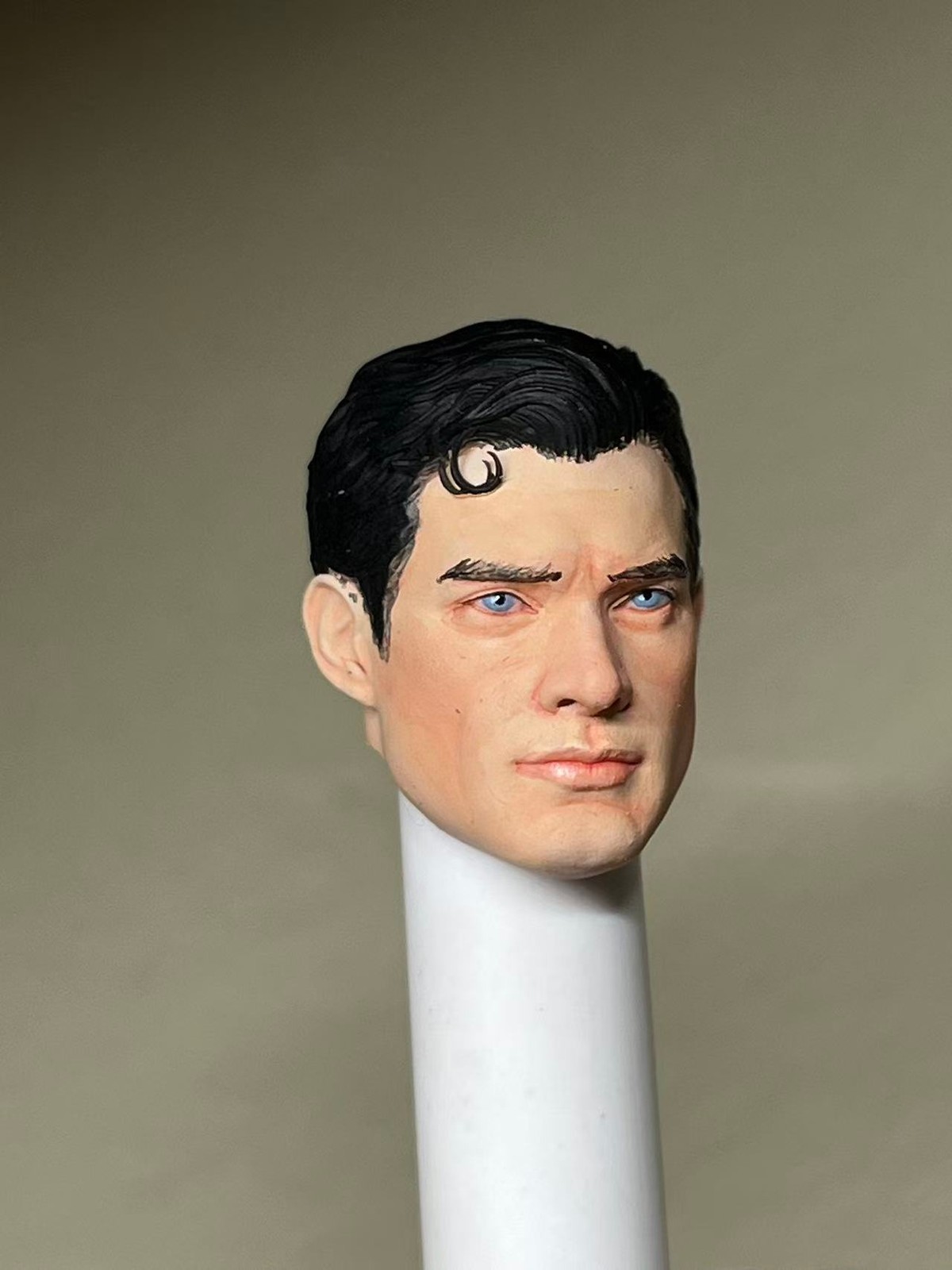 1/12 Painted David Corenswet Superman Head Carved Fit For Fondjoy Action Figure