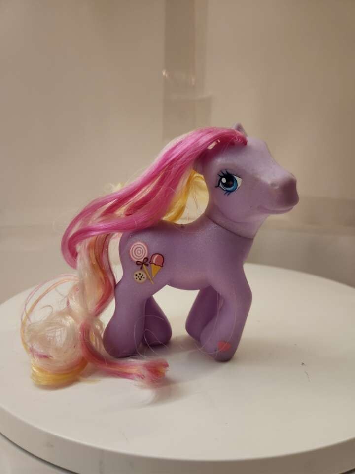 My Little Pony Triple Treat G3 2004 Purple Pink Yellow Candy Ice Cream Cookie