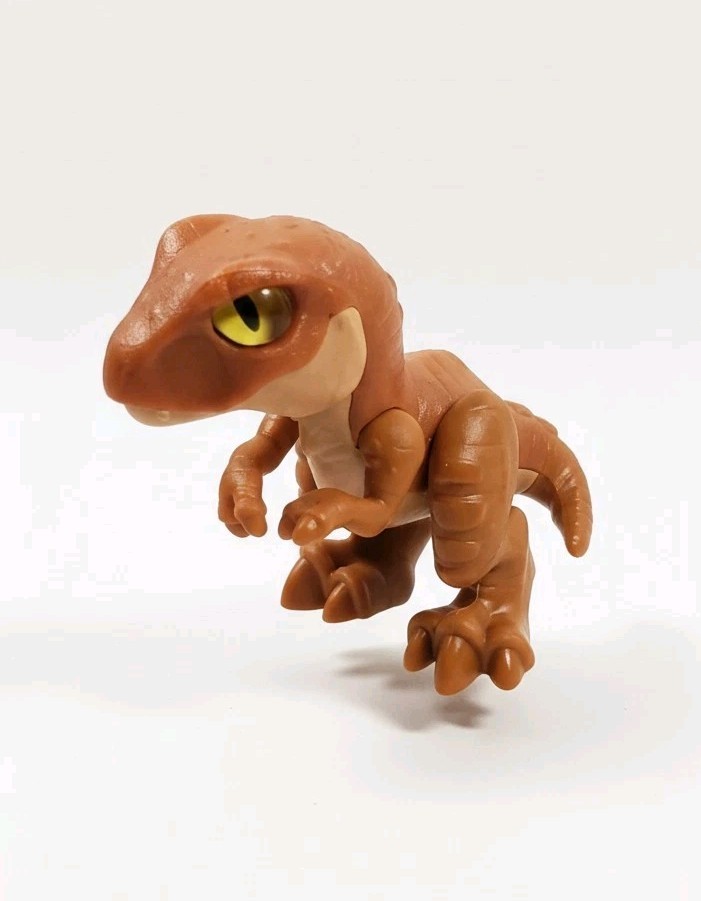 ​Mattel Jurassic World Baby Velociraptor Dinosaur Toy Figure Brown MTM Uni 2017