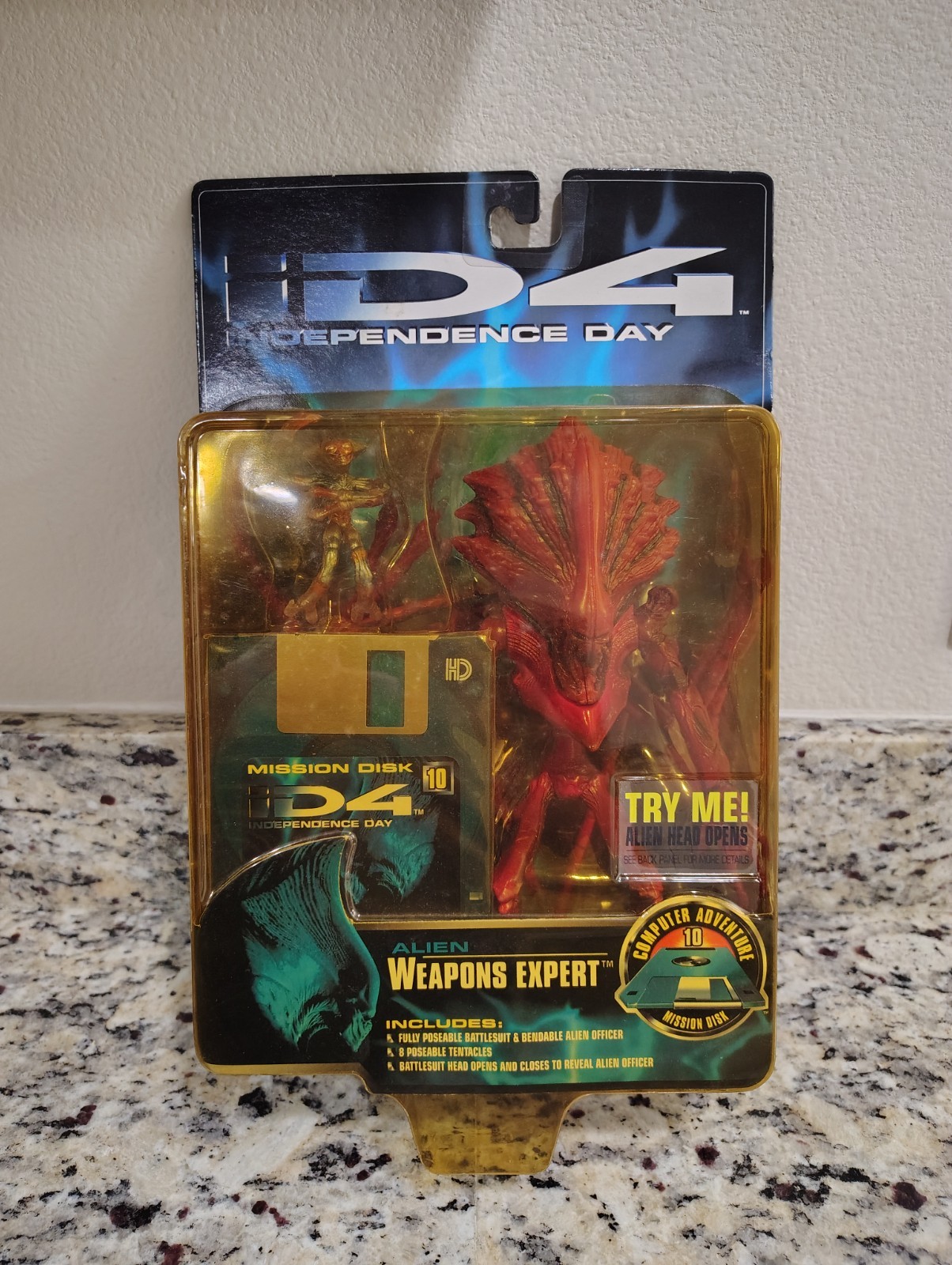 Alien Weapons Expert 1996 ID4 INDEPENDENCE DAY Trendmasters MOC NEW #2