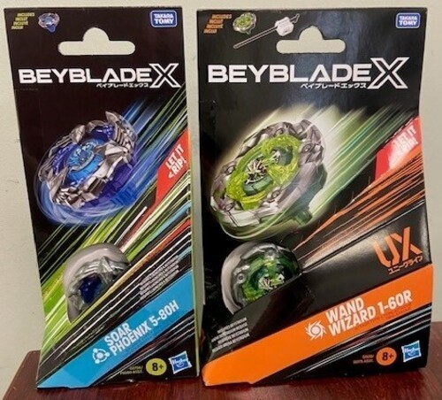 Beyblade X Bundle Wand Wizard 1-60R & Soar Phoenix 5-80H Lot Set Hasbro