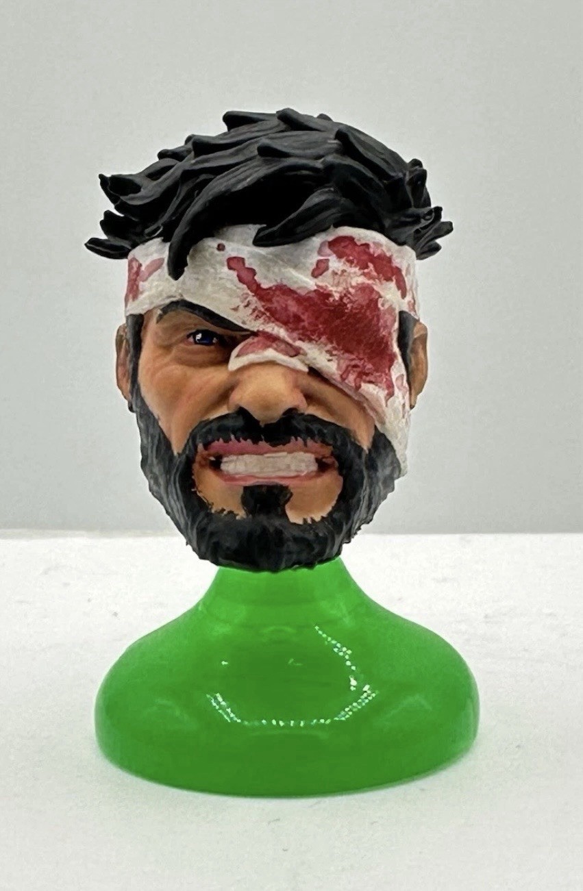 Custom Punisher Bloody & Bandaged Punisher Heads Fits 1:12 Marvel Legends X2