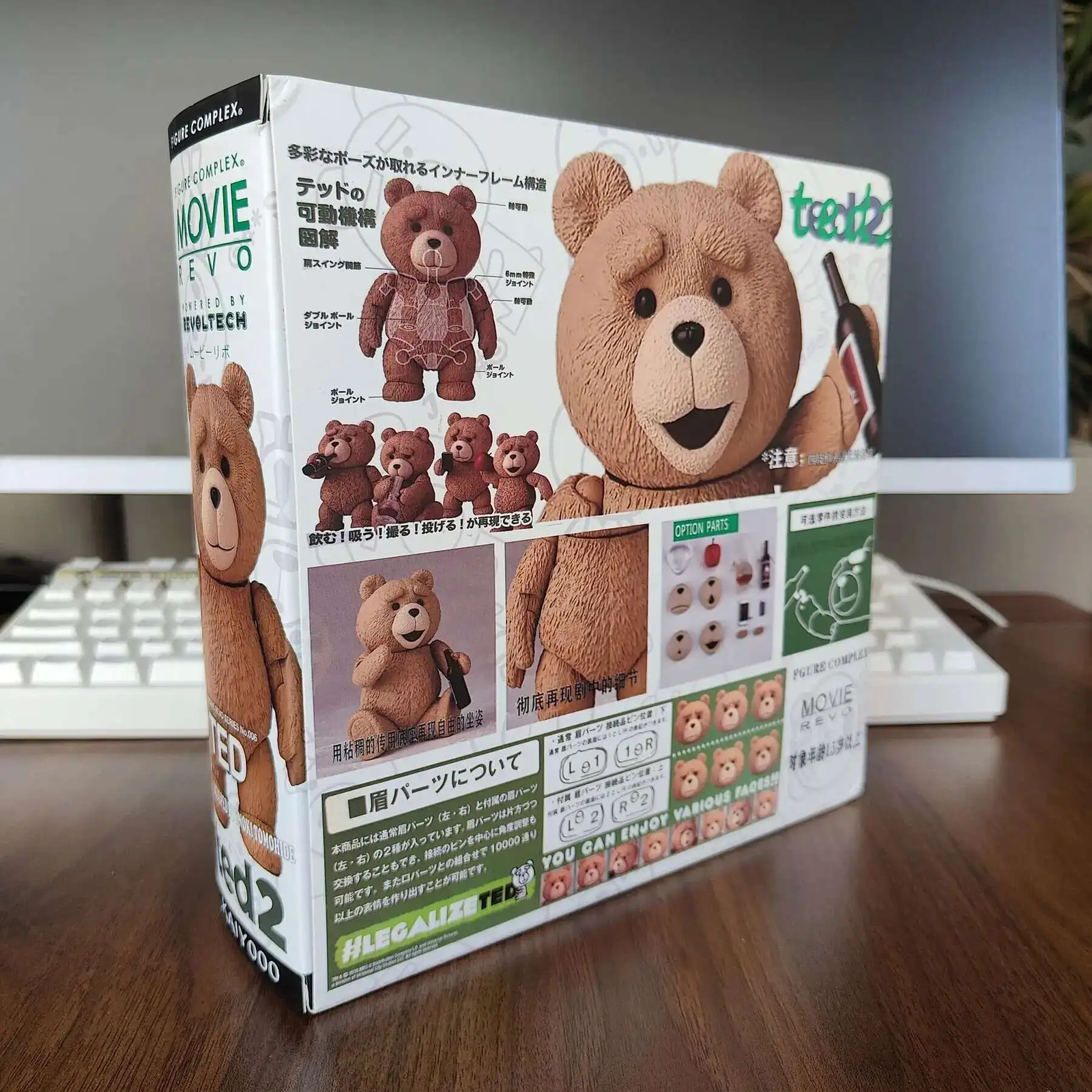 TED 2 Bear Action Figure 10CM Movable Joint PVC Collectible Model Toy Gift Boxed