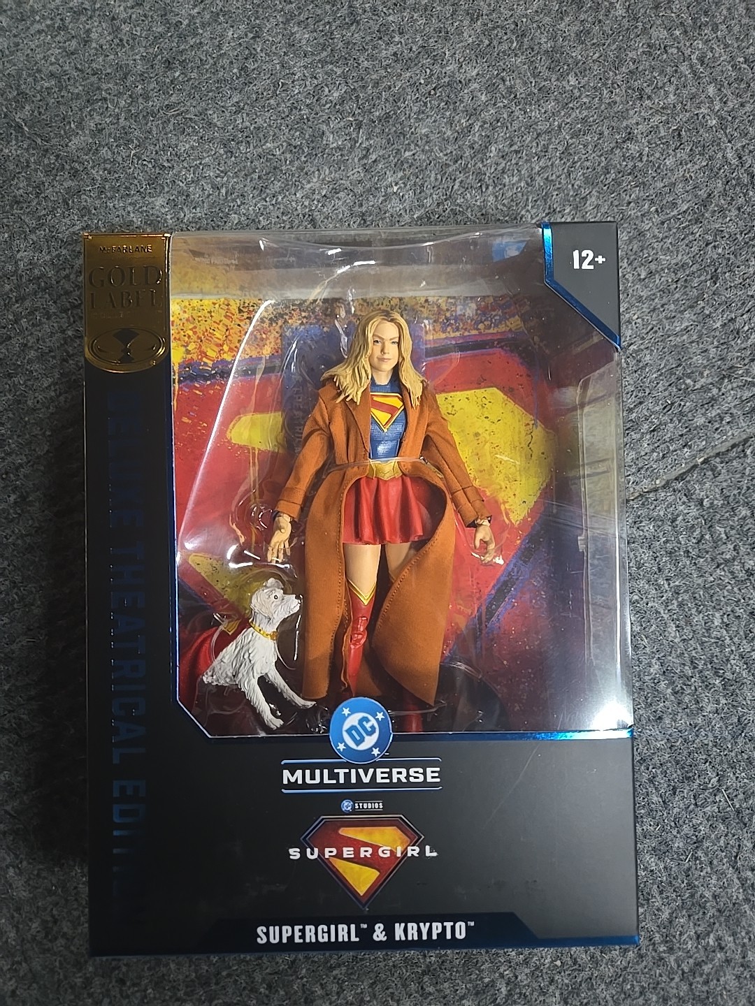 McFarlane Supergirl & Krypto Deluxe Figure DC Multiverse Gold Label Theatrical