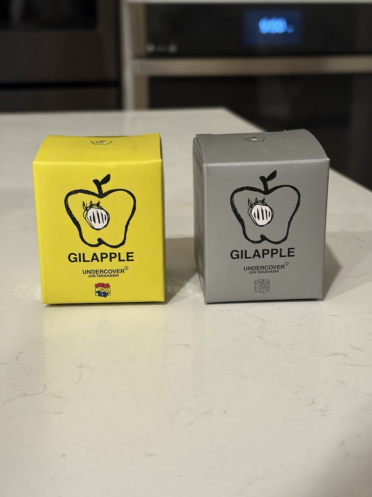 Undercover GILAPPLE Keychain Set Yellow & Gray Medicom Toy Jun Takahashi Rare