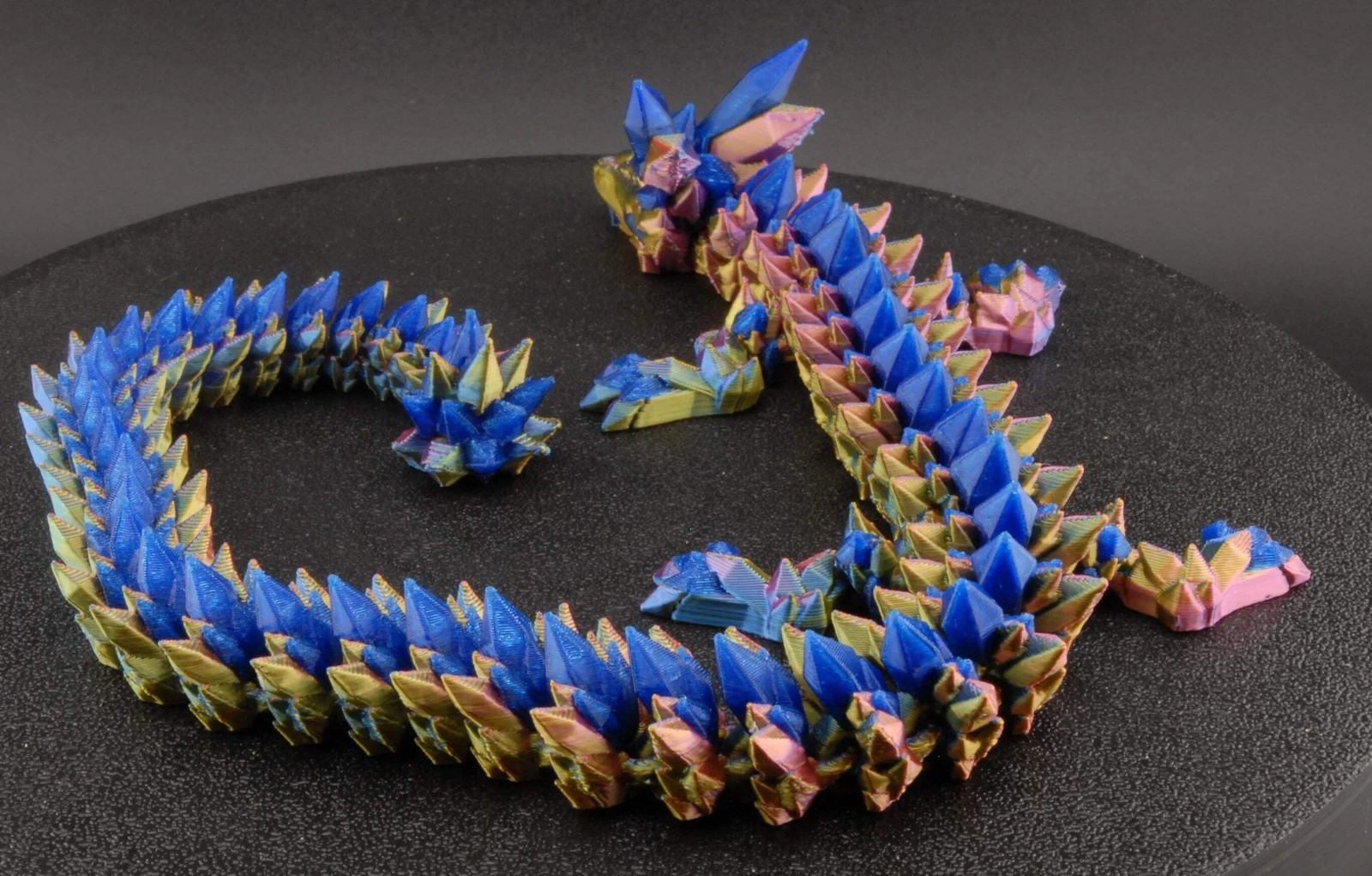 Crystal Dragon – Articulated Poseable Fantasy Dragon Toy | 3D Printed