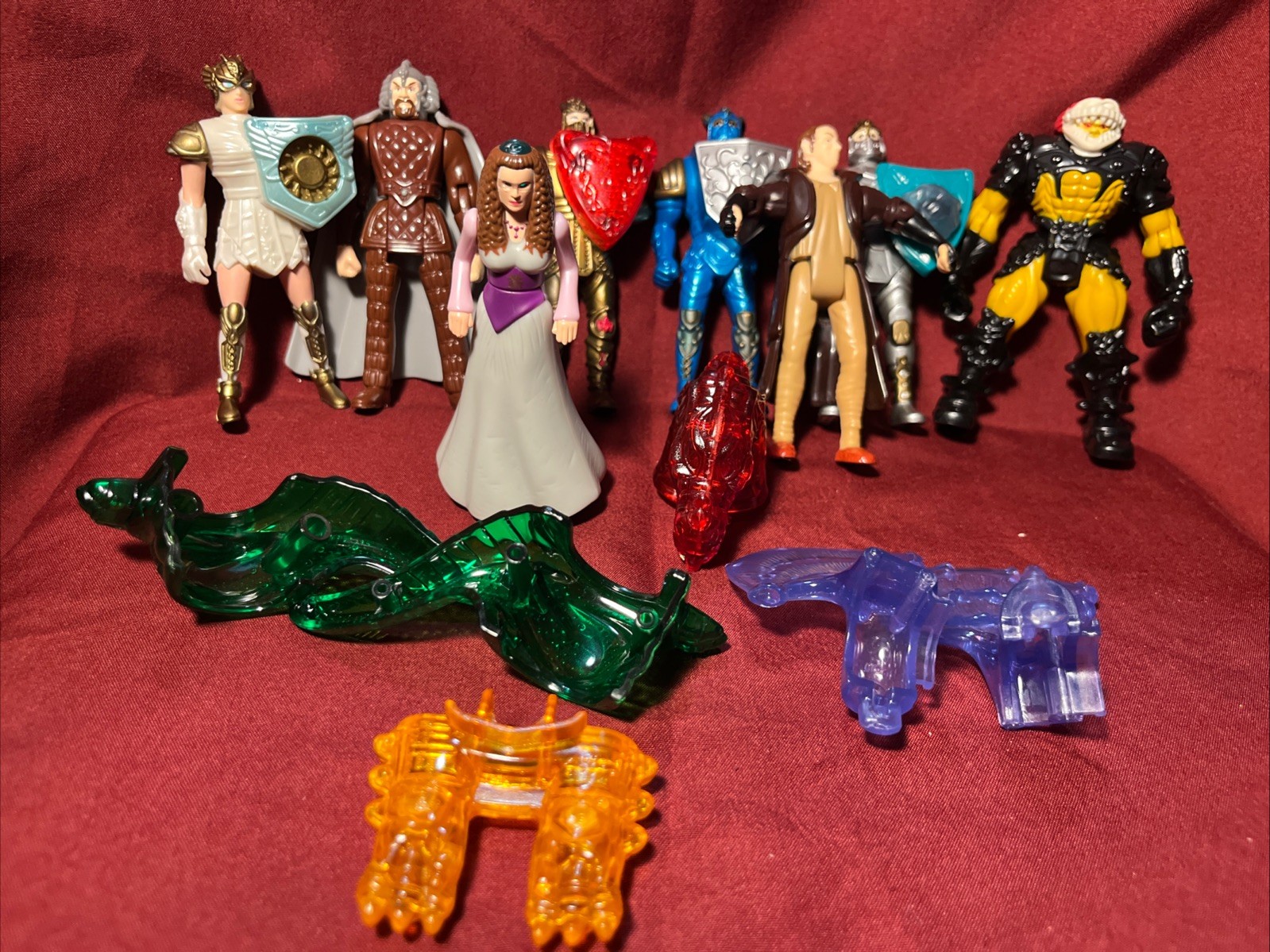 action figures Mystic Knights of Tir Na Nog seriesMcDonald&rsquo;s 1999 Full set