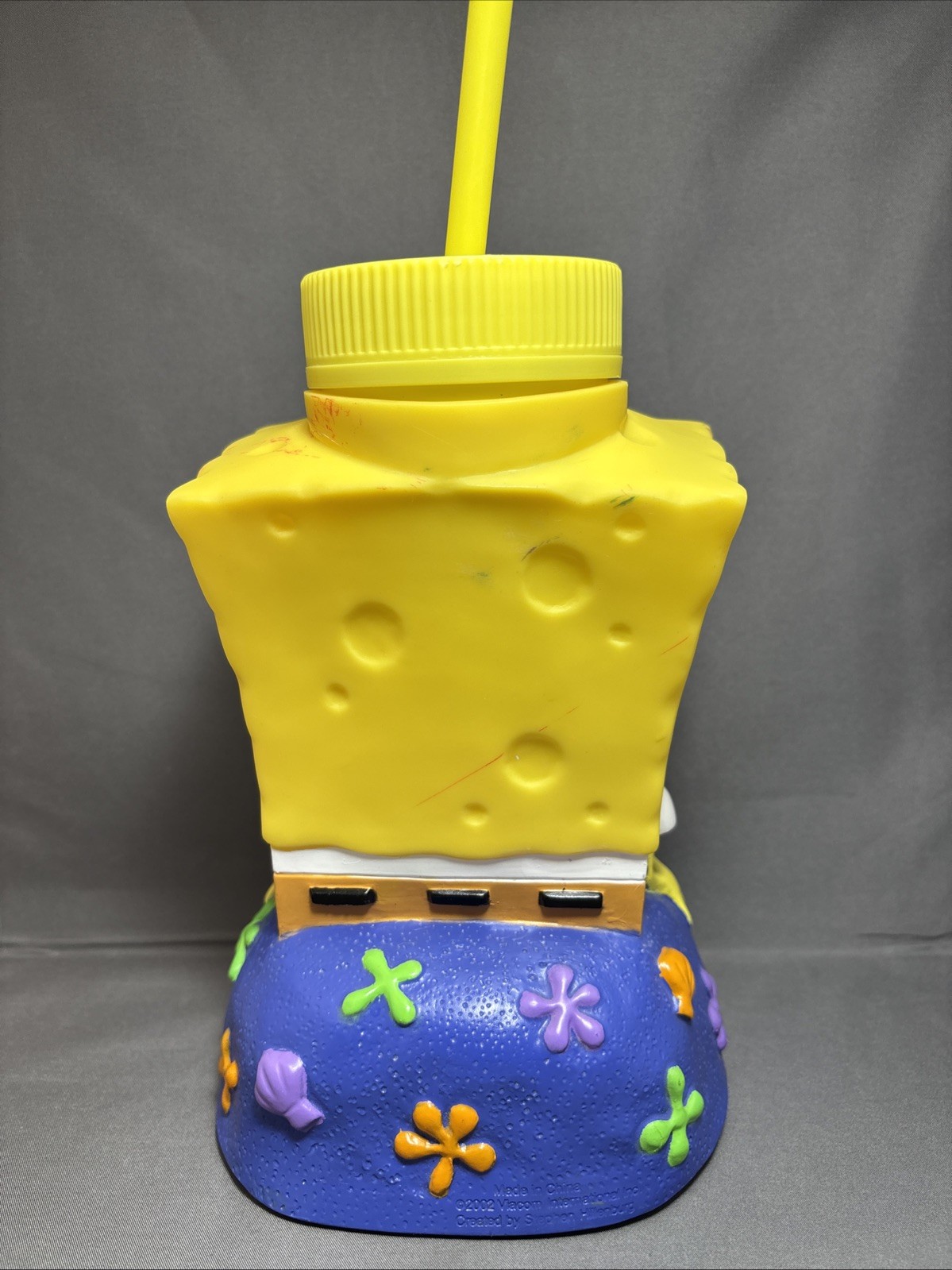 Vintage Universal Studios SpongeBob Squarepants Refillable Drink Bottle Cup