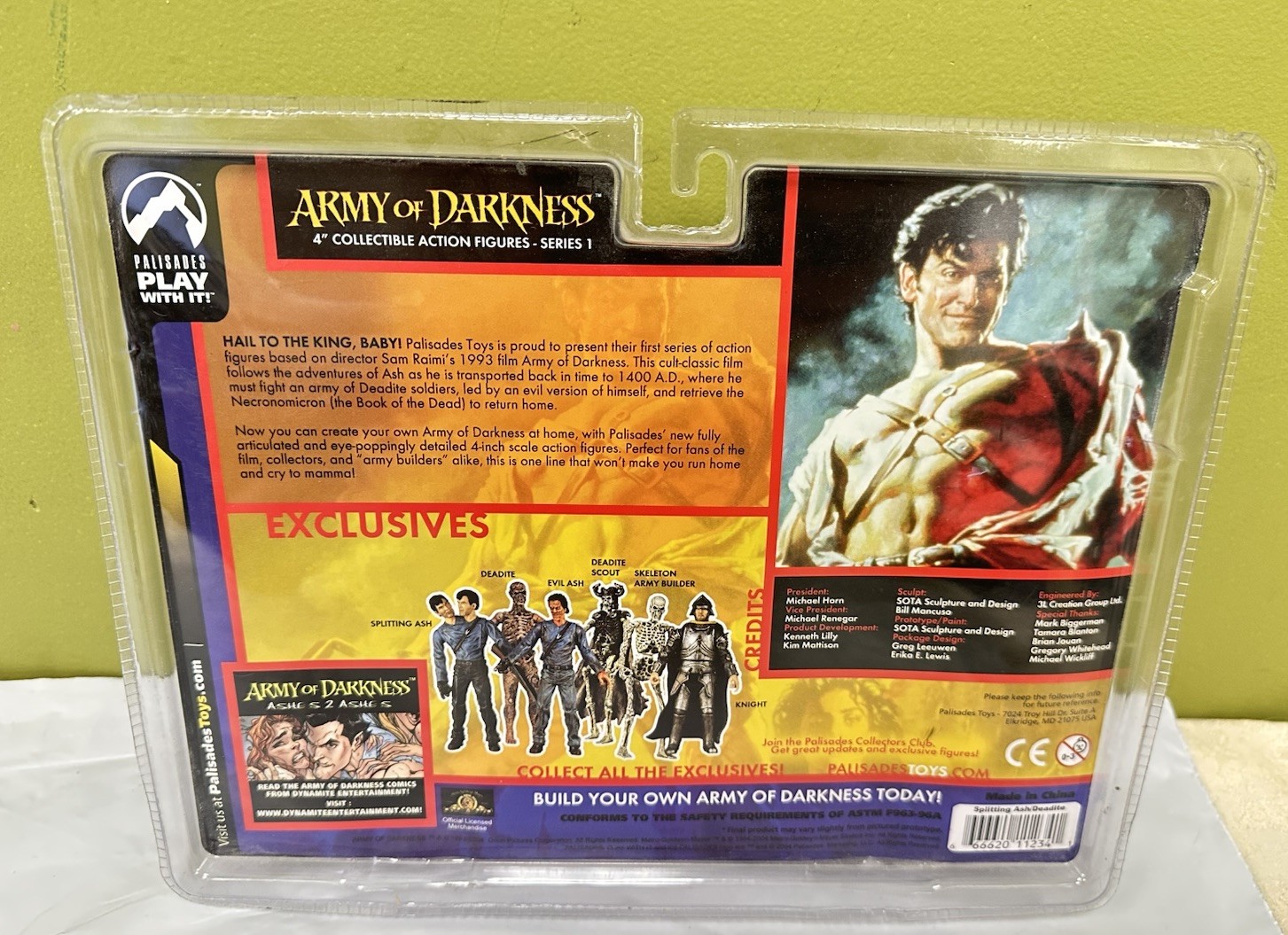 Vtg Army of Darkness Splitting Ash & Deadite 2004 Action Figure Set Sealed New
