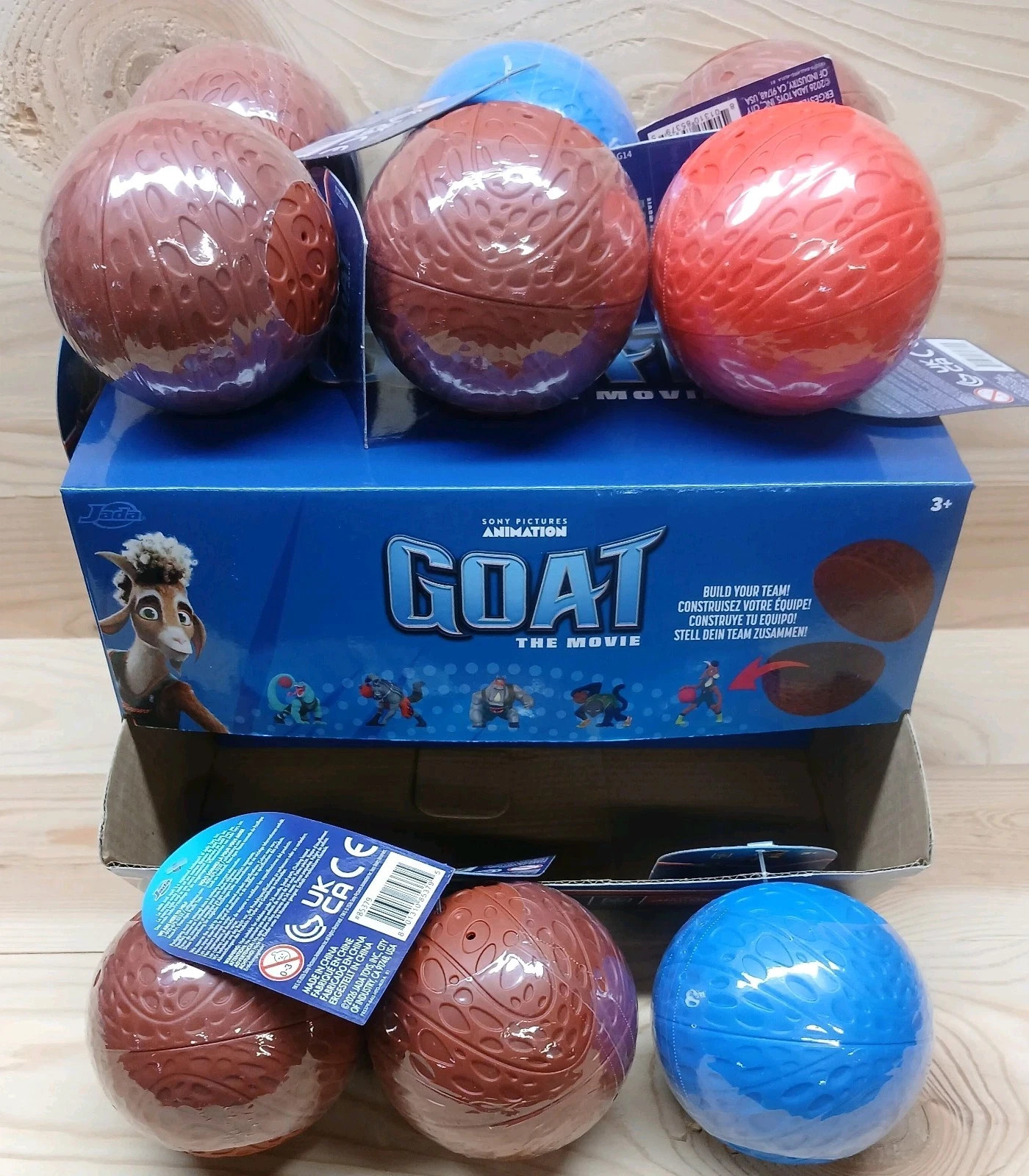 FULL BOX! GOAT THE MOVIE 2.5&Prime; Blind Mystery Figures Jada Toys – 9 Balls with Box