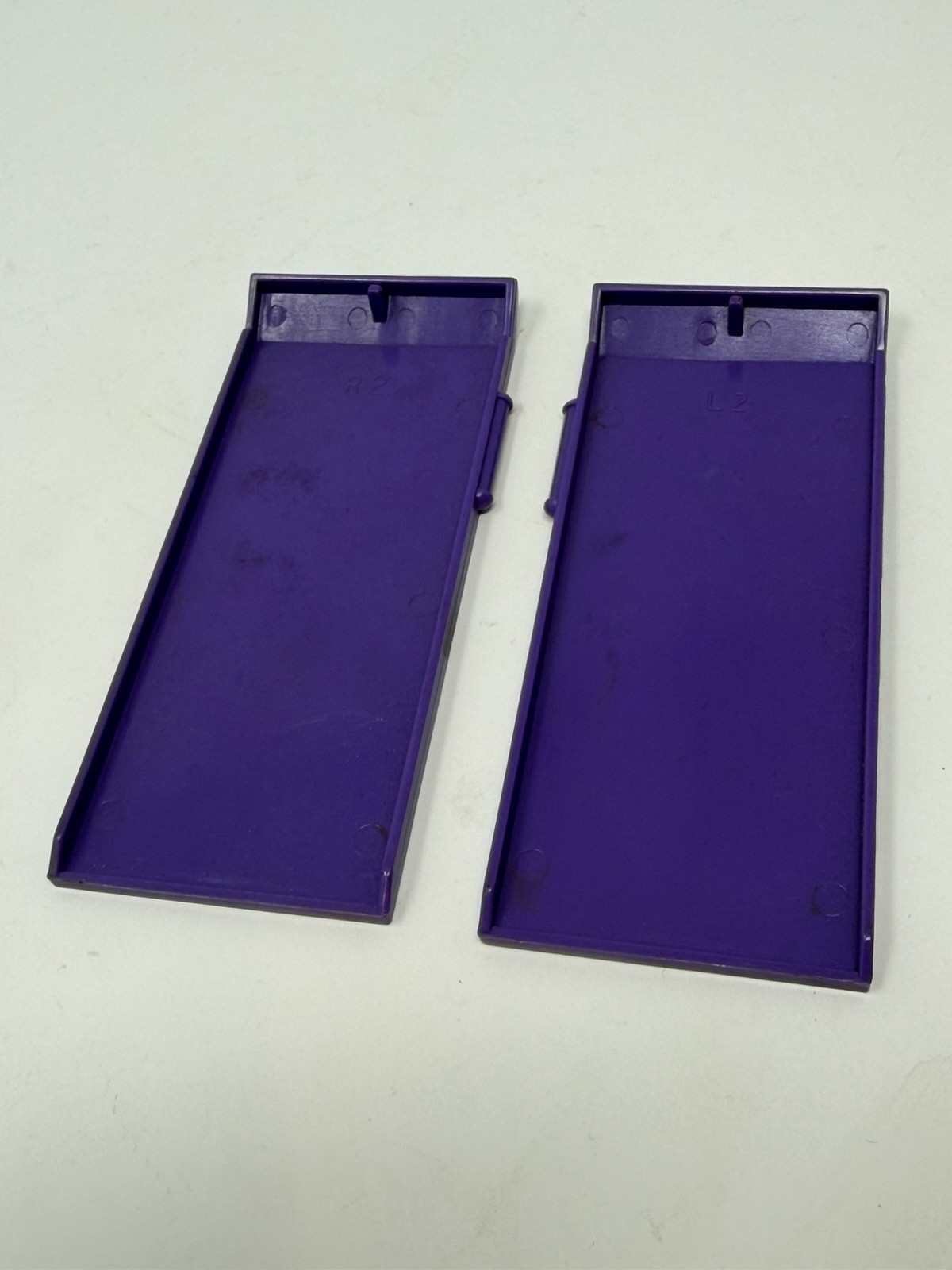 1986 G1 Transformers Trypticon Left & Right Purple Loading Ramps Set – Authentic