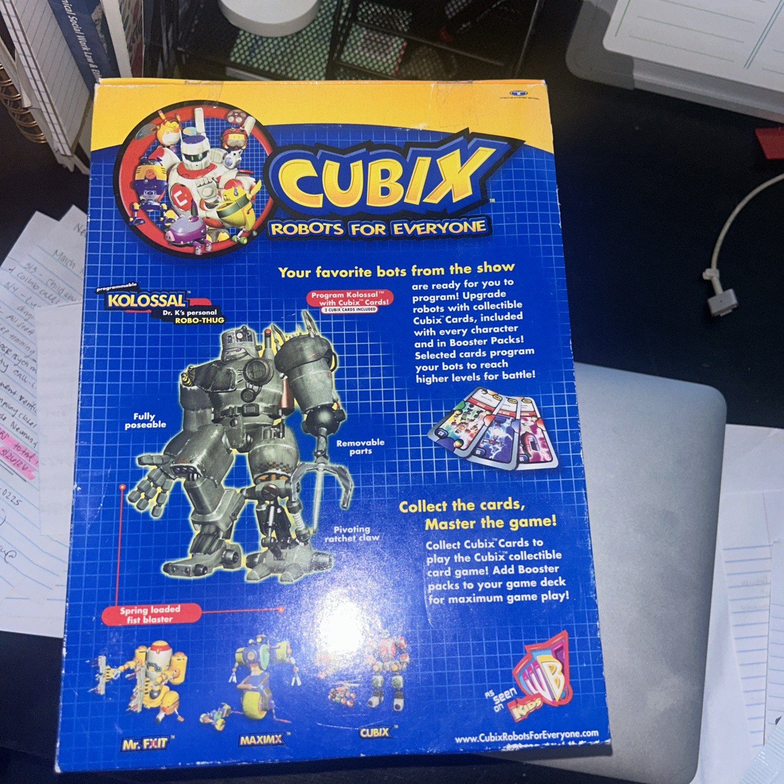 Trendmasters Programmable « Cubix: Robots for Everyone » KOLOSSAL Bot 2001 New NIB