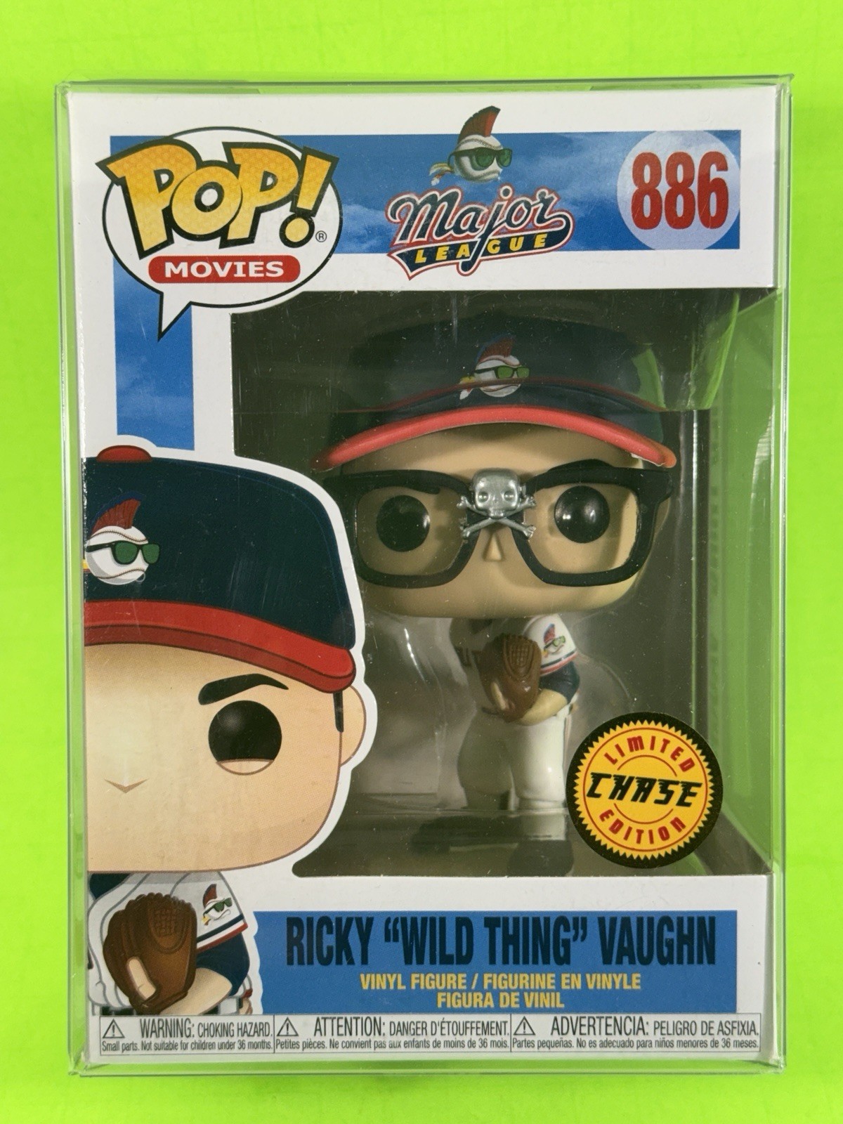 Funko Pop! Ricky « Wild Thing » Vaughn CHASE 886 Major League Vaulted Vinyl Figure