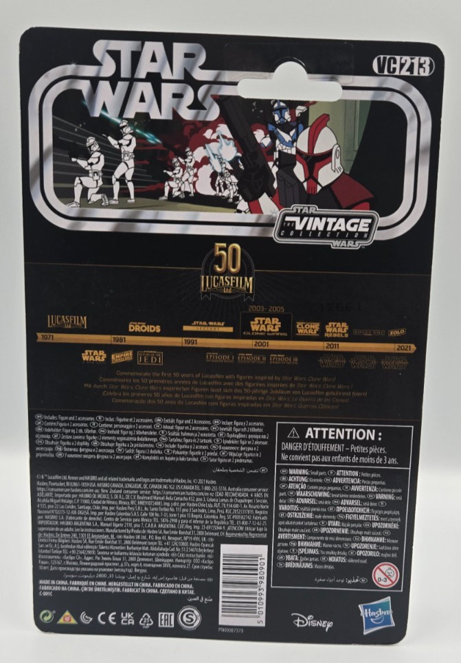 Star Wars Vintage Collection ARC Trooper Captain VC213 Clone Wars Hasbro Figure