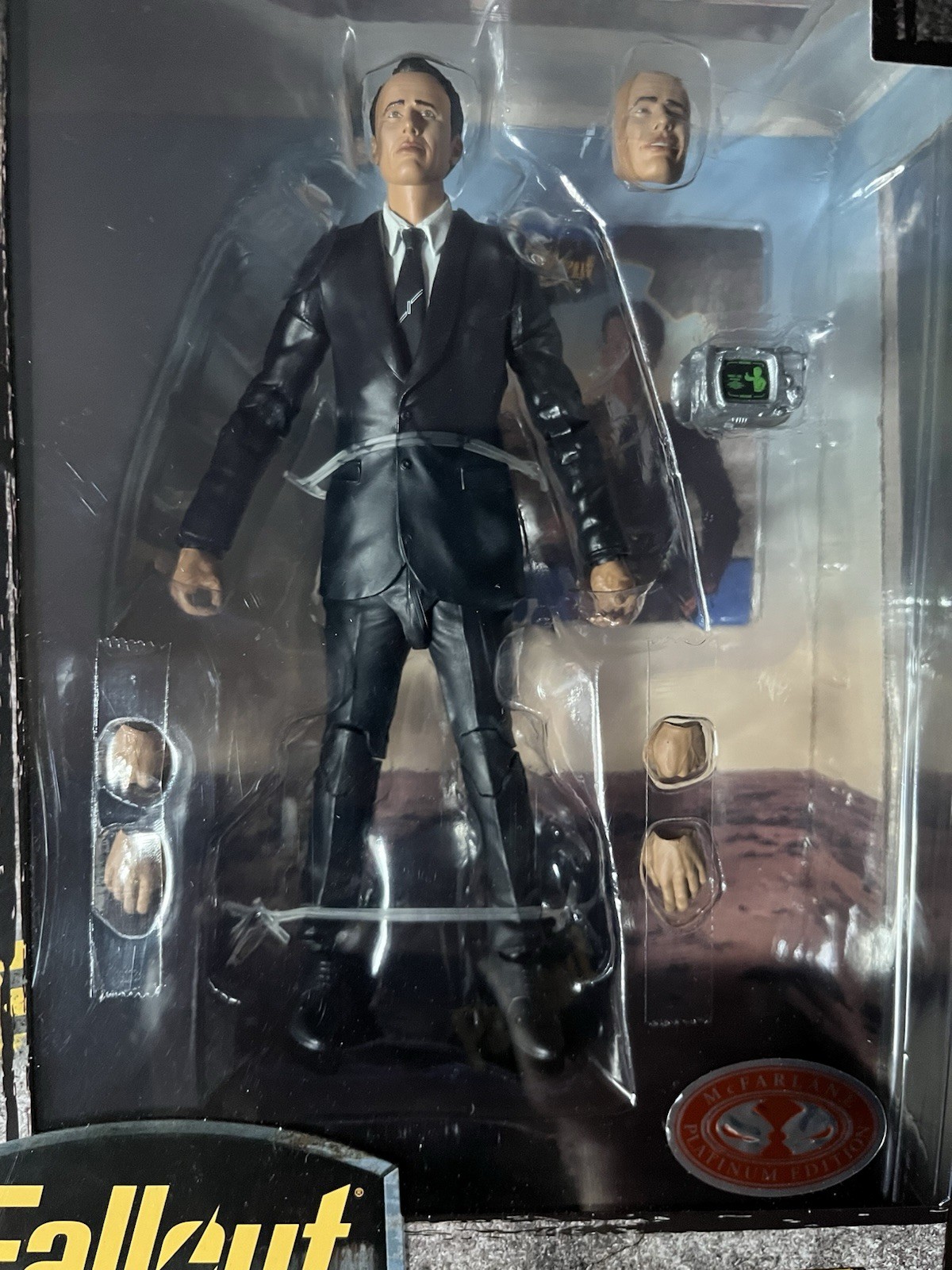 McFarlane Fallout Series Cooper Howard Action Figure Platinum Red Chase Edition