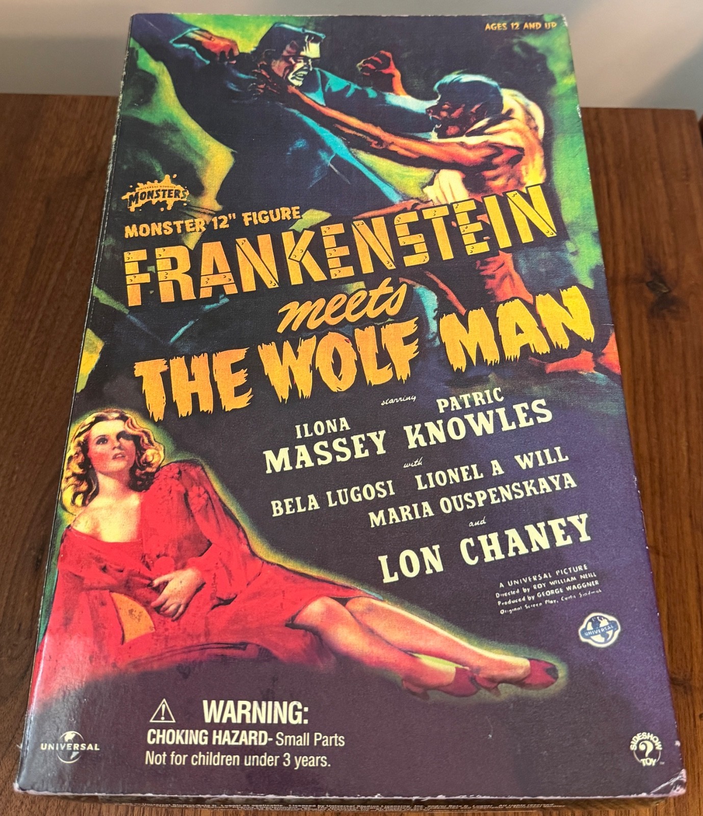 Sideshow Universal Monsters Frankenstein Meets The Wolf Man 12&Prime; Figure 2001 New