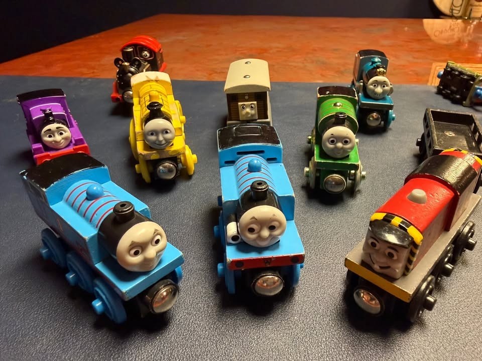 Thomas the Train Lot of 12 assorted wooden Thomas and other trains