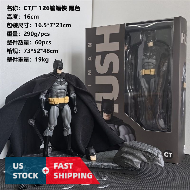 CT Toys No.126 Hush Batman Black Ver. 1/12 Action Figure New Boxed US STOCK