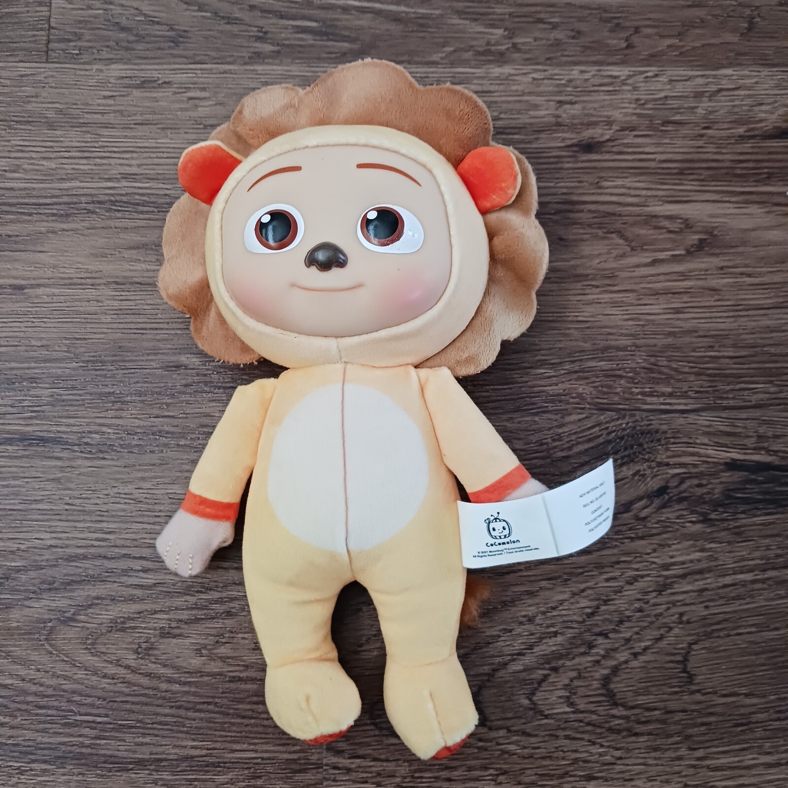 Cocomelon JJ Lion 8&Prime; Plush Doll Soft Body Plastic Head