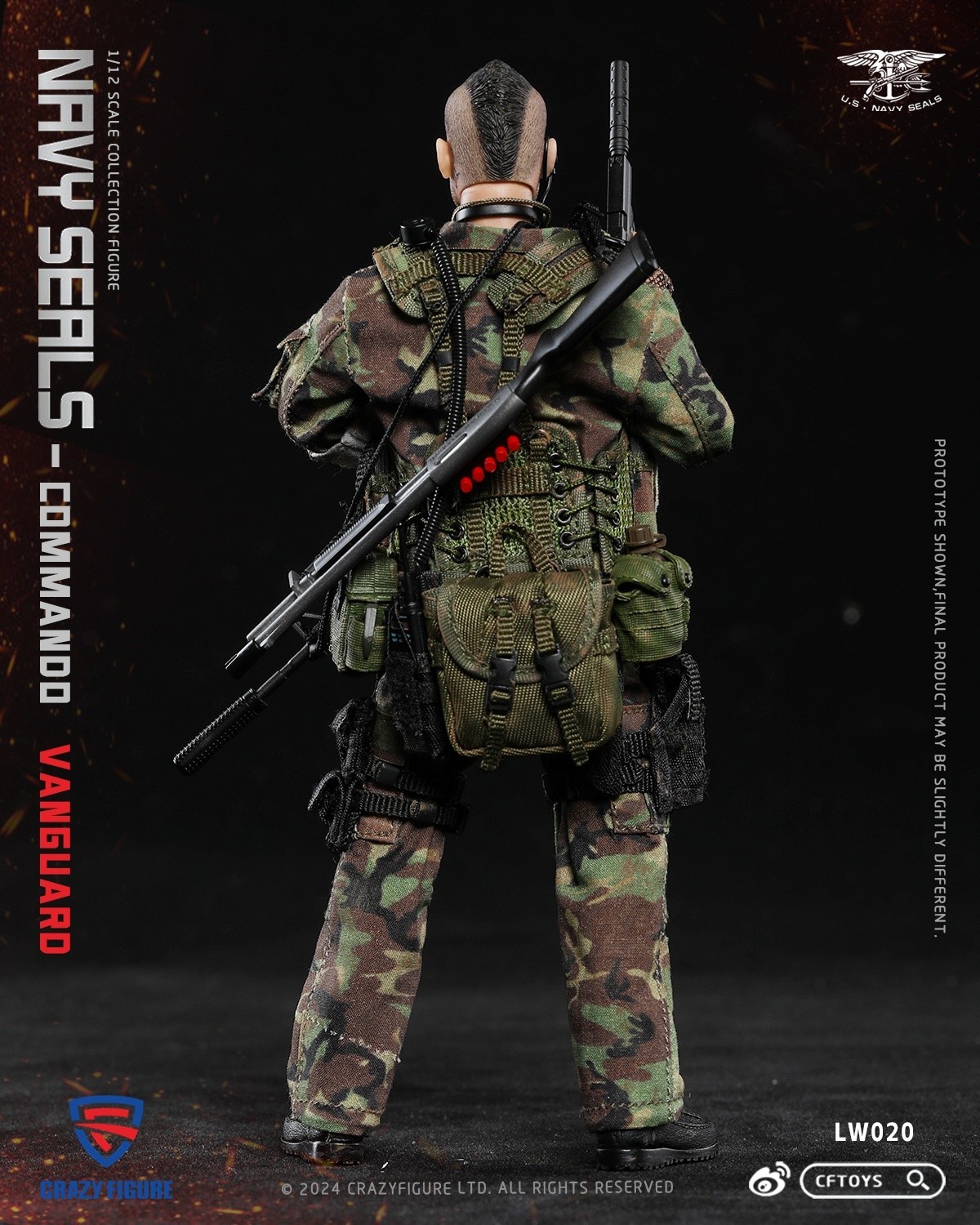 Boxset Figure – Crazy figure 1/12 Scale LW020 Navy SEAL Assault Team Pointman