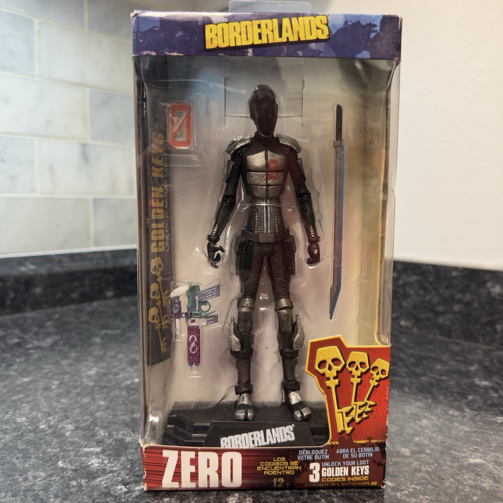 MCFARLANE Borderlands Zero Figure Gold Key Edition NEW SEALED AUTHENTIC COMPLETE