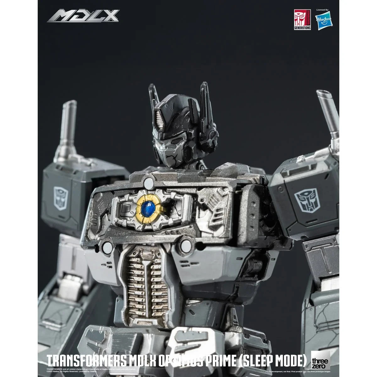 Transformers MDLX Optimus Prime Sleep Mode Action Figure 7&Prime; Threezero Exclusive