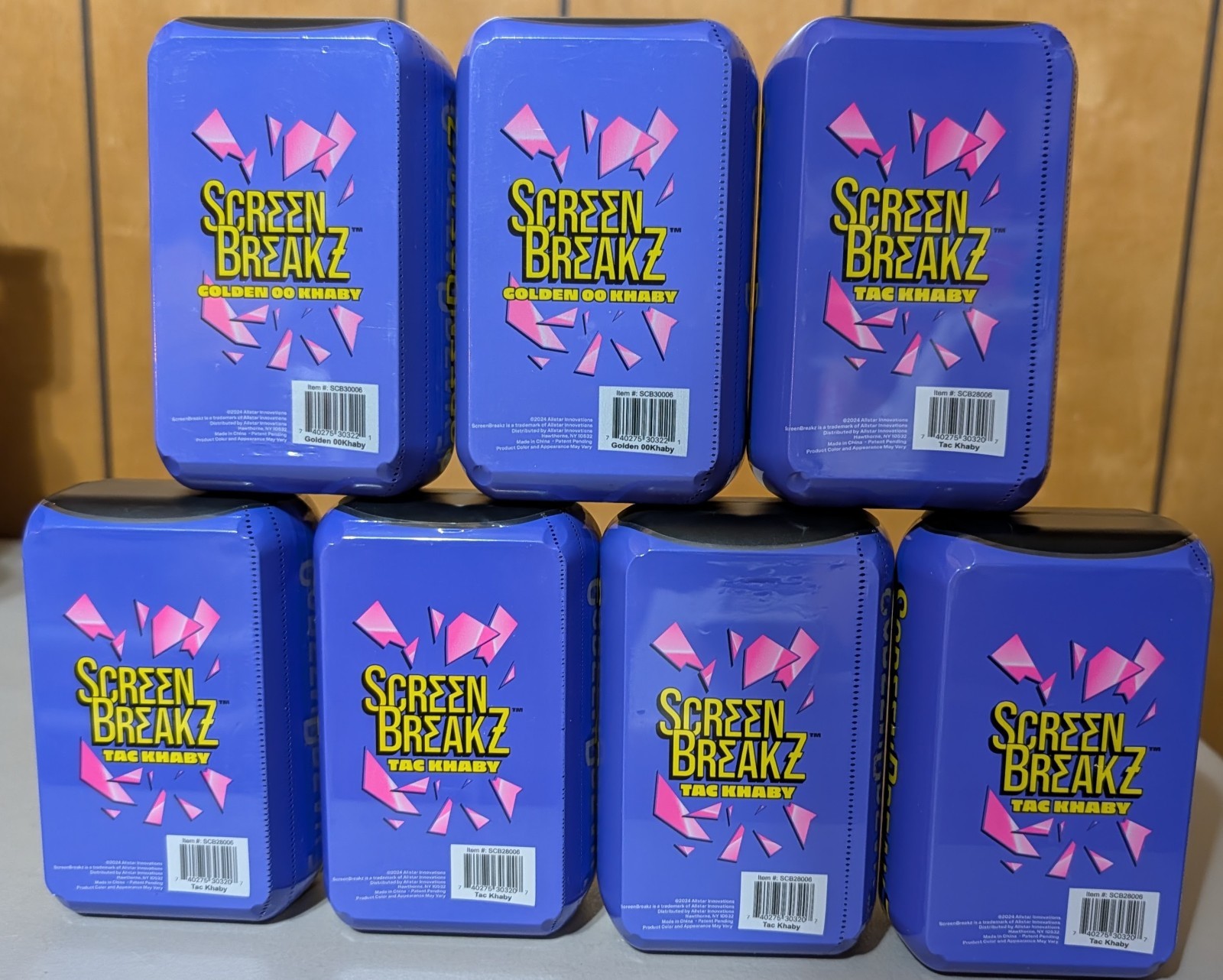 Lot of 7 Screen Breakz (2 Golden 00, 5 Tac Khaby), Brand New