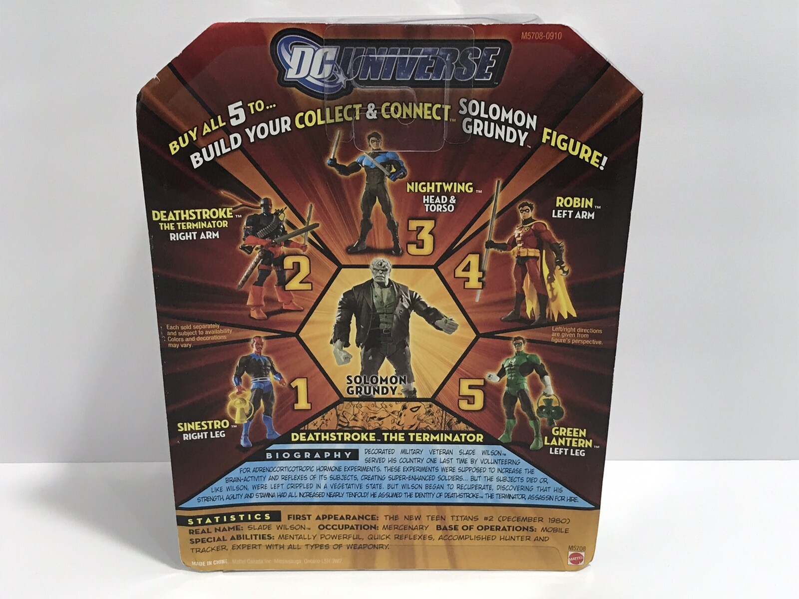 DC UNIVERSE CLASSICS WAVE 3 ACTION FIGURE DEATHSTROKE UNMASKED MATTEL 2007