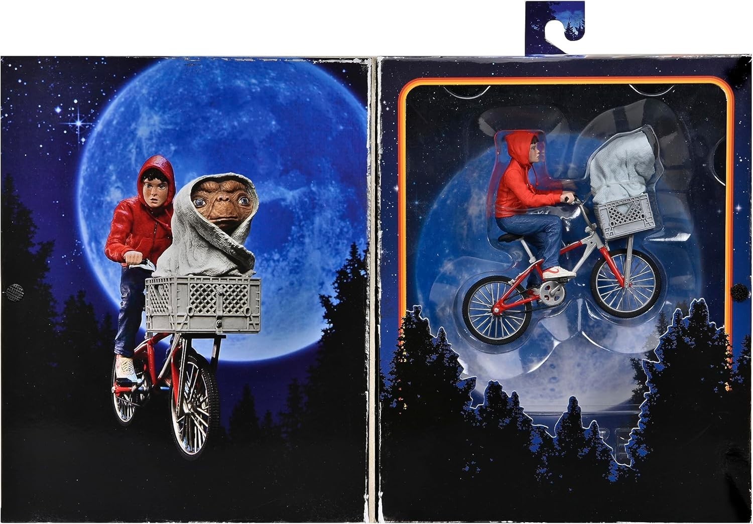 NECA – E.T. the Extra-Terrestrial 40Th Anniversary 7″ Elliott & E.T. on Bicycle