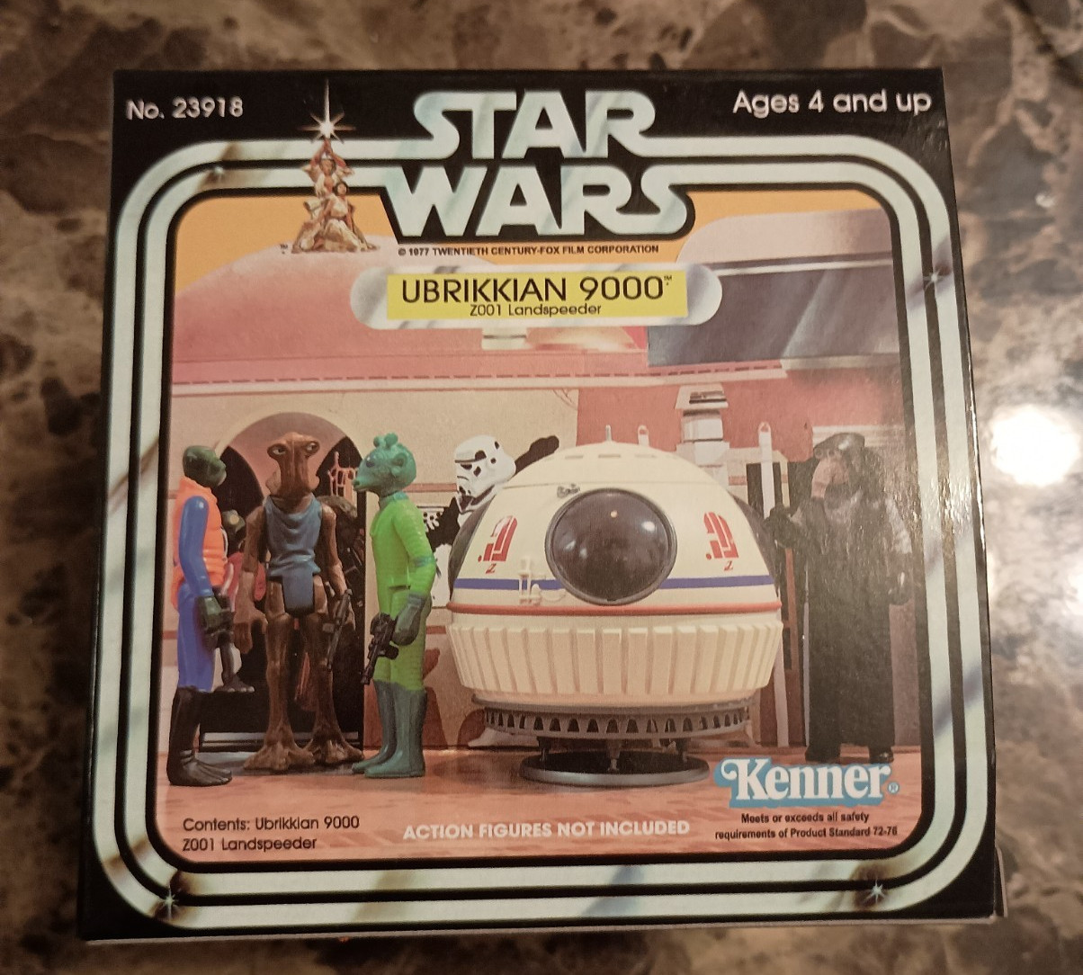 STAR WARS UBRIKKIAN 9000 Z001 LANDSPEEDER STAN SOLO KENNER STYLE Box ONLY