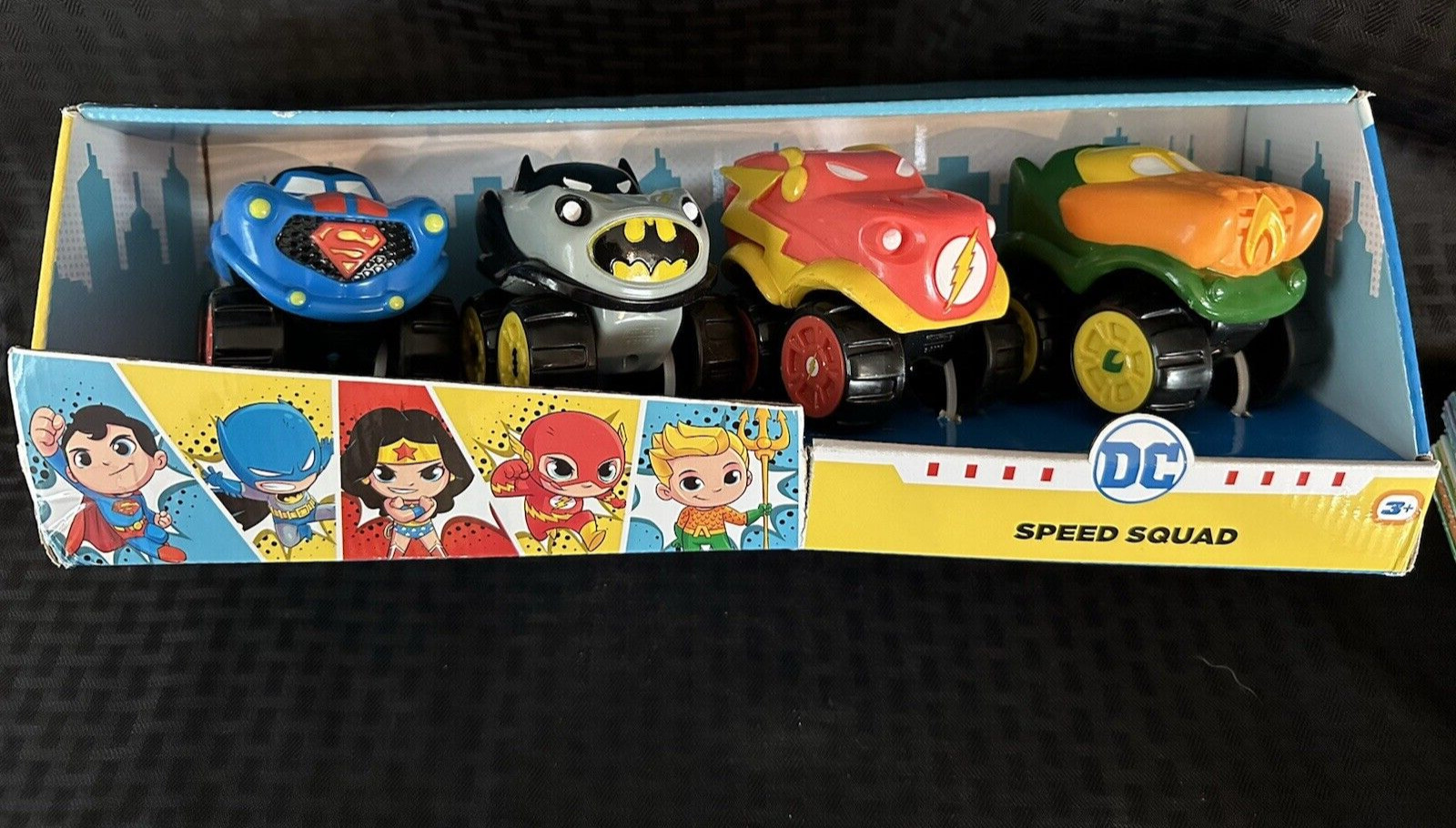 Herodrive DC Super Friends Speed Squad 4 Pack Vehicle Set New in Box