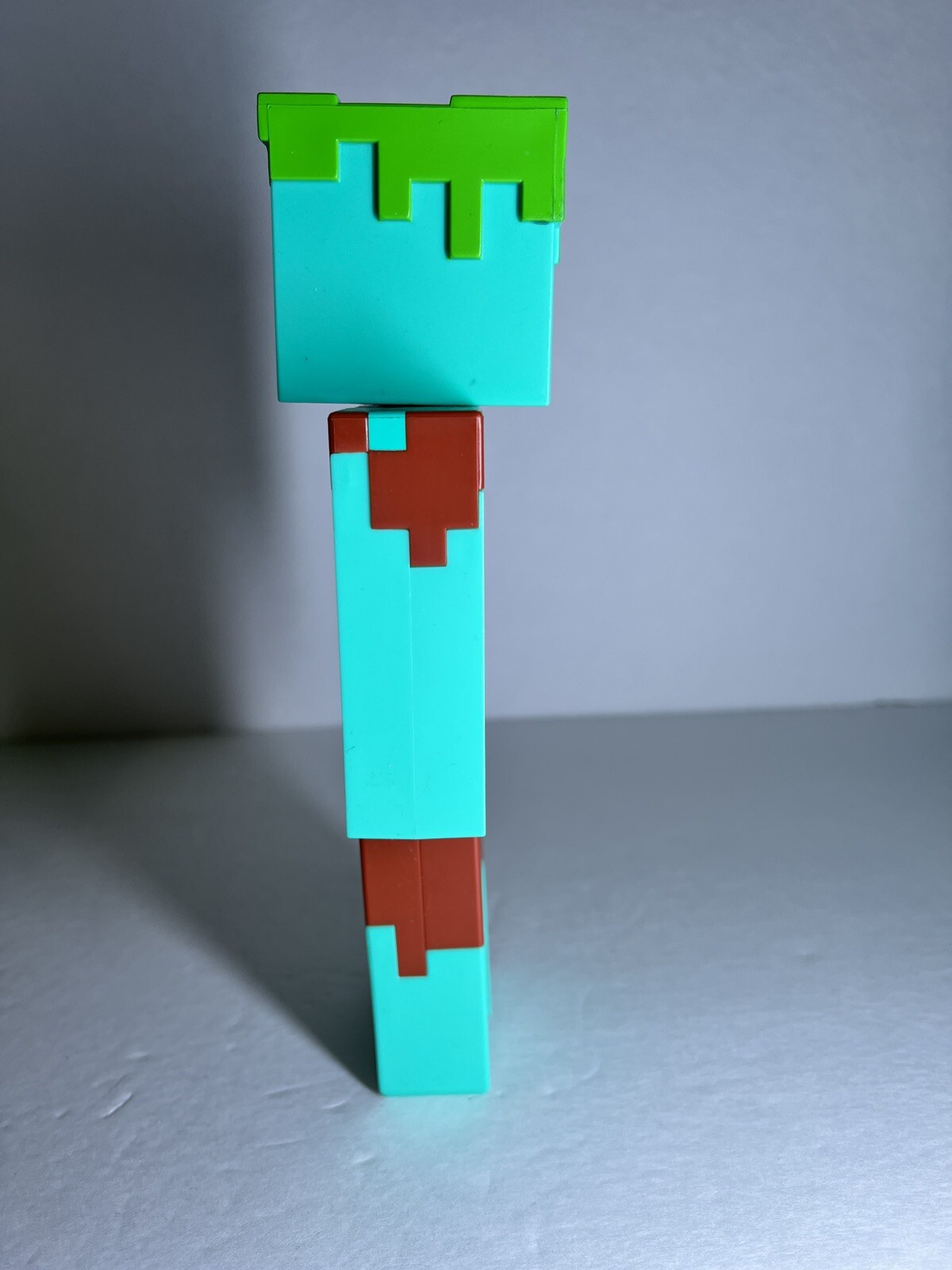 USED Mattel Minecraft Large Scale Action Figure: Drowned 8.75 inches Tall
