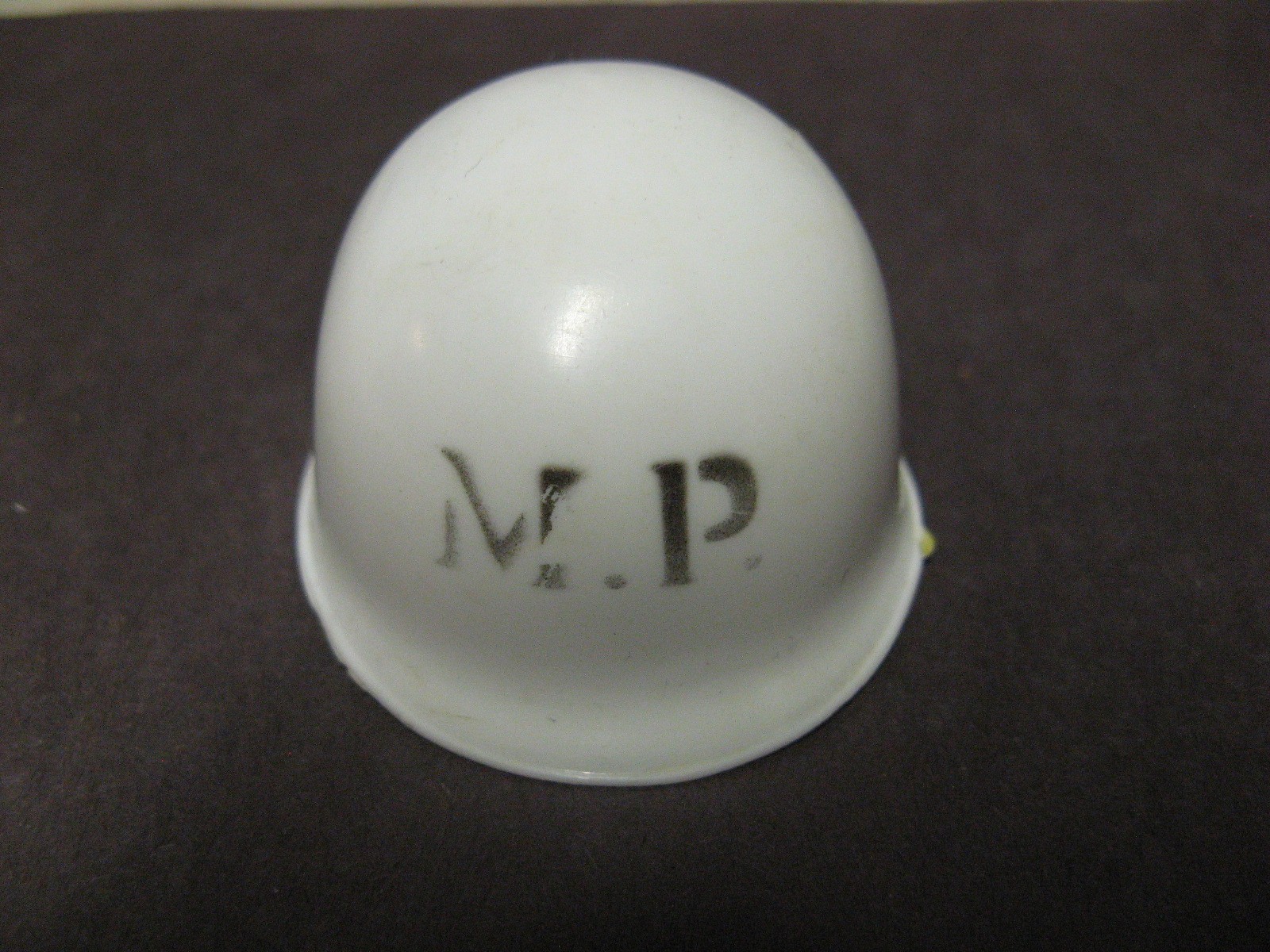 1964 GI Joe Vintage Hasbro 12” White Military Police Helmet, Hasbro Japan