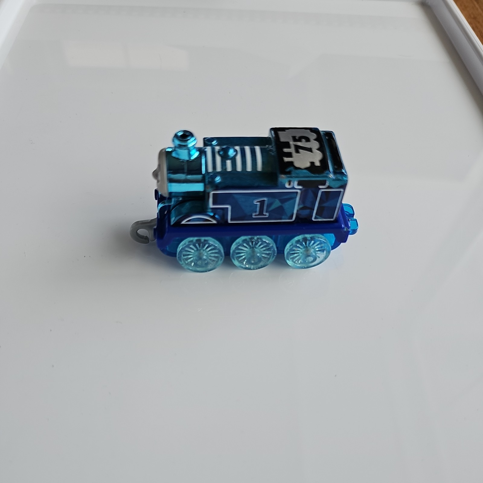 C311 BLUE CHROME THOMAS & Friends Diamond 75th Anniversary Push Along Train 3