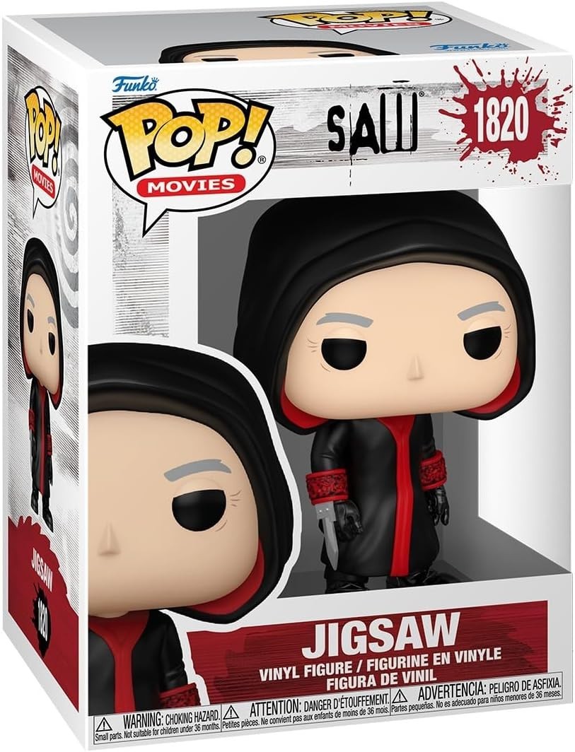 Funko Pop Horrow Movies Saw: Jigsaw (John Kramer) Figure w/ Protector