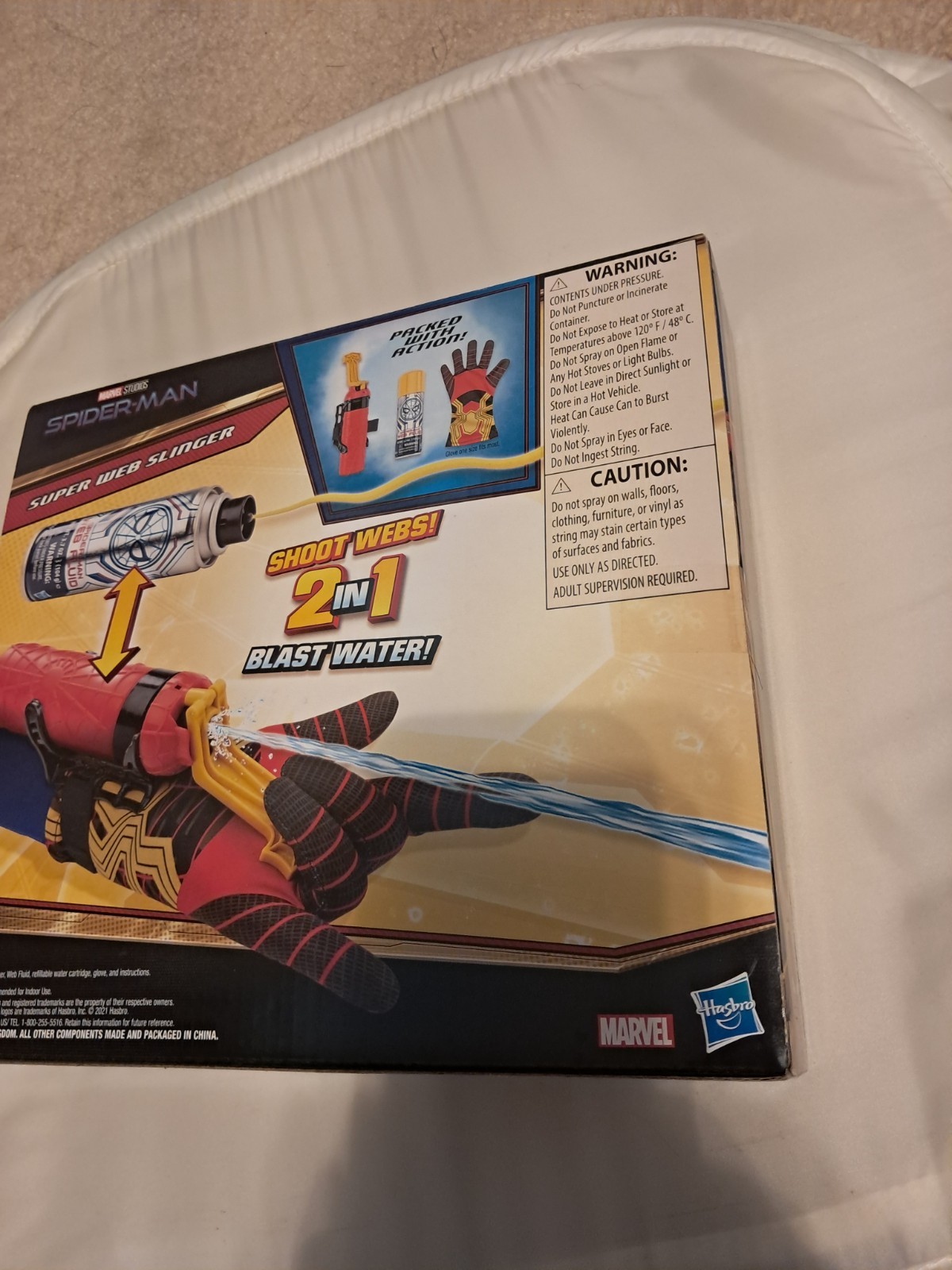 Marvel Studios Spider-Man Super Web Slinger 2-in-1 Shoots Webs or Water NIB