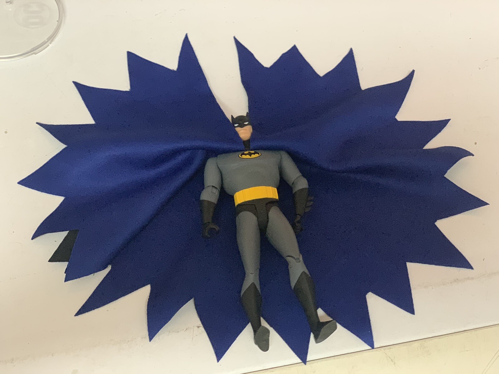 Custom Batman Animated CAPE ONLY 1/12 DC Collectibles Mcfarlane Not Figure