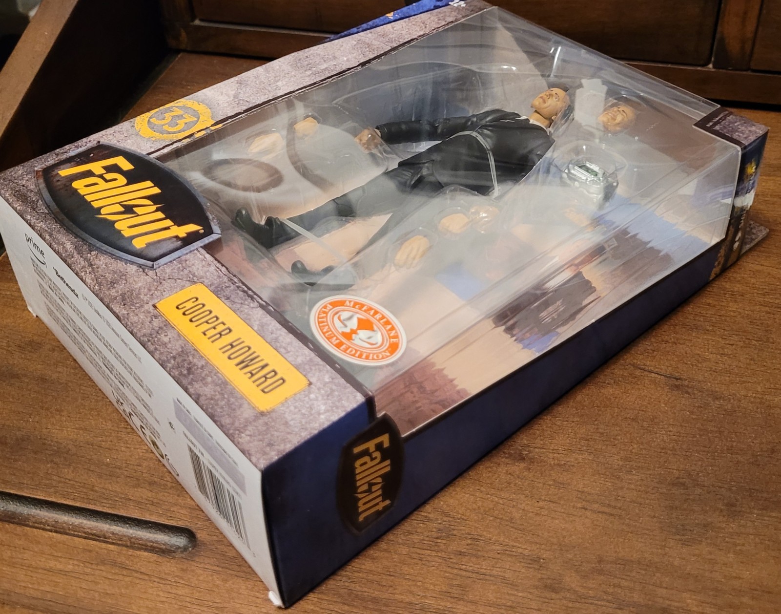 McFarlane Fallout Series Cooper Howard Action Figure Platinum Red Chase Edition
