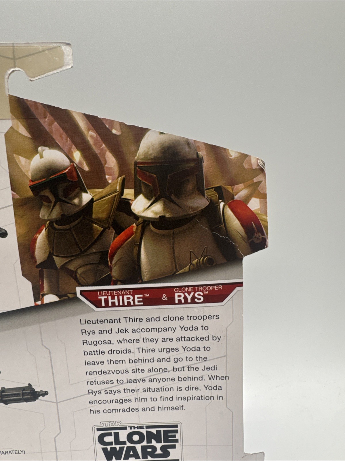 Star Wars The animated Clone Wars 2009 Lt. Lieutenant Thire & Clone Trooper Rys