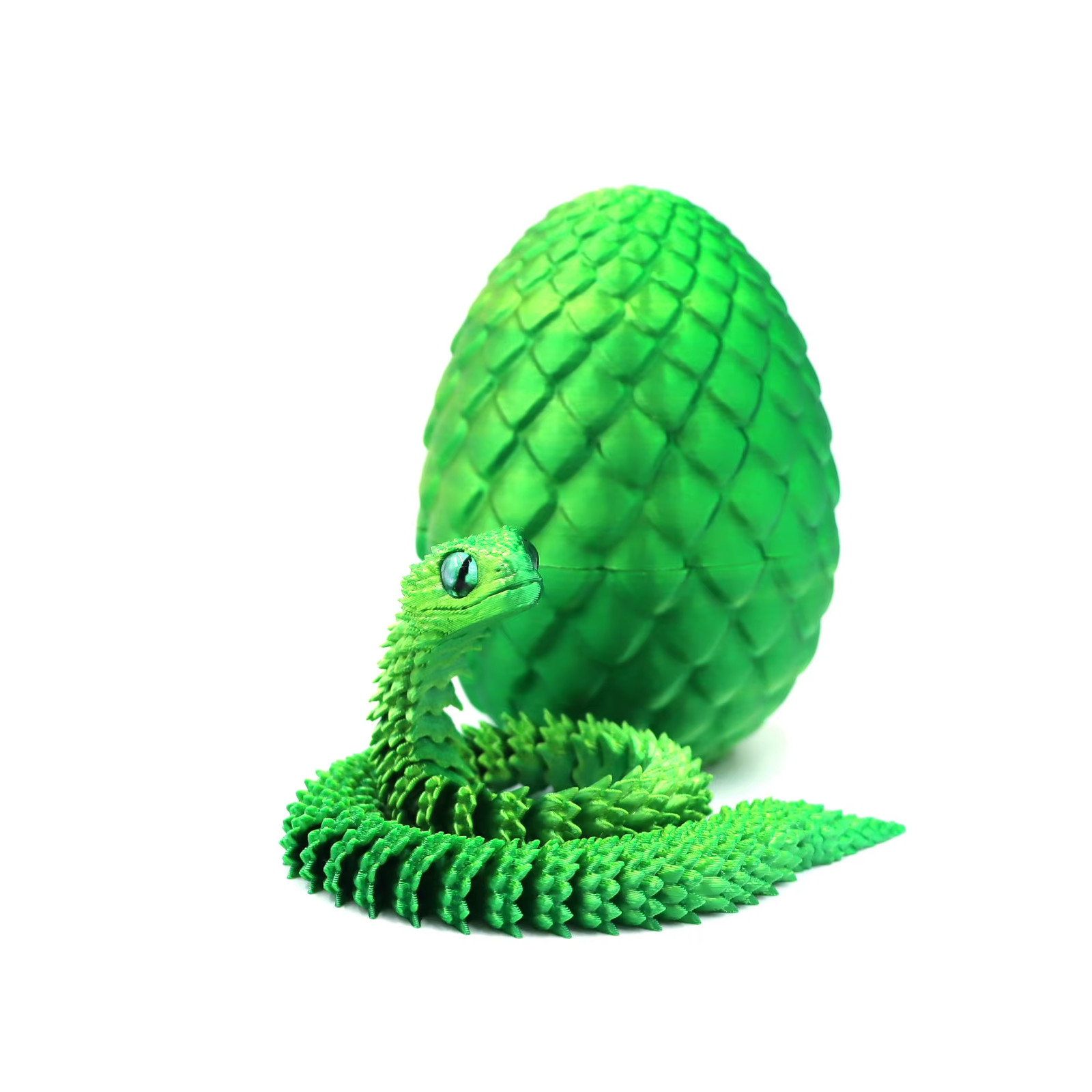 3D Printed Snake Egg Rotating Toy Anime Figure Desktop Decor US