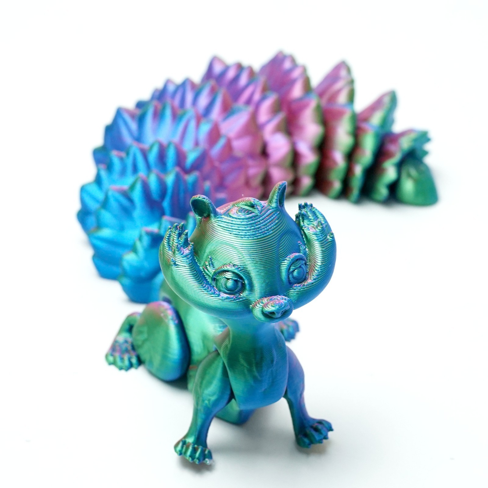 3D Printed Squirrel Model,Articulated Animals figure,Fidget Toys Home Decor