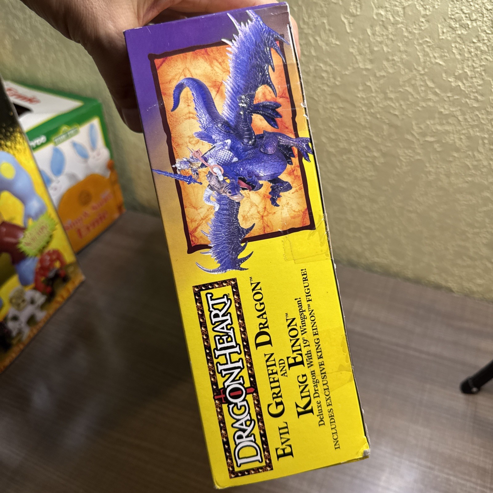 Evil Griffin Dragon with King Einon (Vintage Dragon Heart, Kenner) SEALED