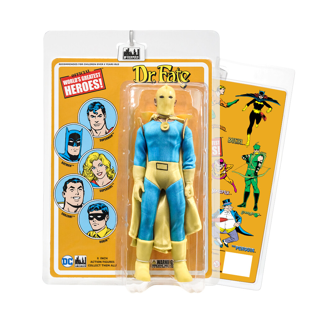 Official DC Comics Dr. Fate 8  » Action Figure on Retro Style Retro Card