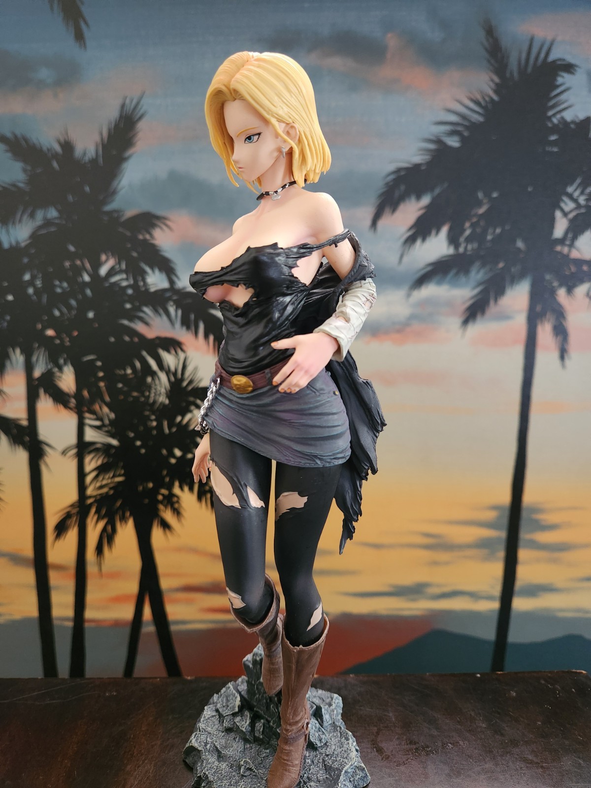 30cm Anime Figure Android 18 PVC Statue Action Model Collectible Decoration Gift