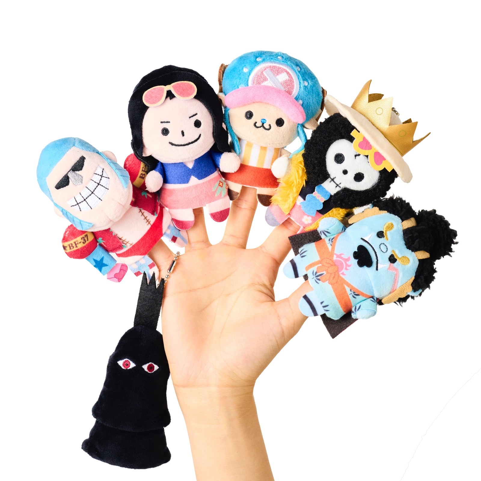 One Piece Base Shop Exclusive Finger Plush Toy with Strap Japan New