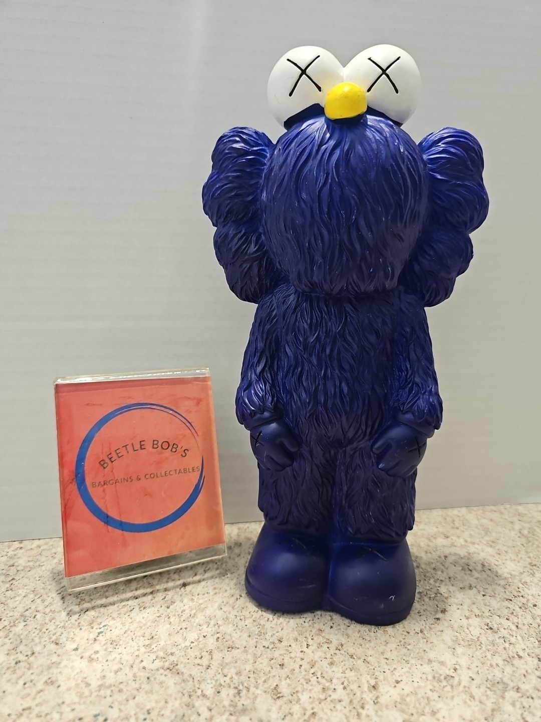Unbranded Purple-Blue 10&Prime; Figure Coin Bank LOOSE NO BOX