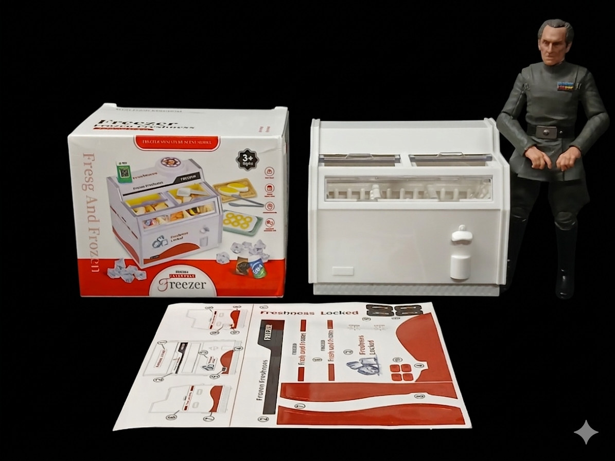 1:12 scale floor Freezer Cooler accessory figure diorama prop dollhouse gi joe