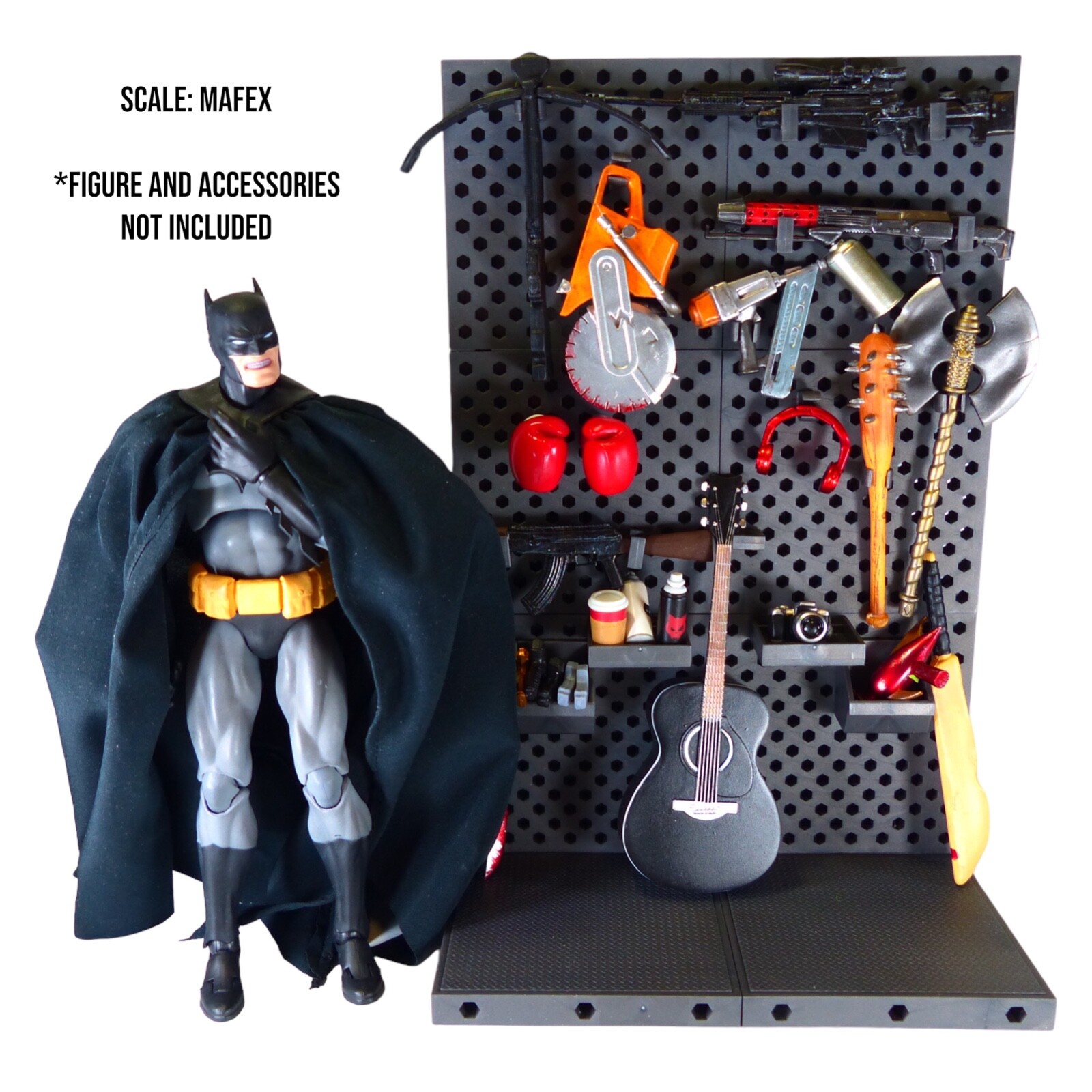Super Action Stuff Ultimate Weapons Rack 1/12 Scale Modular Diorama Accessory