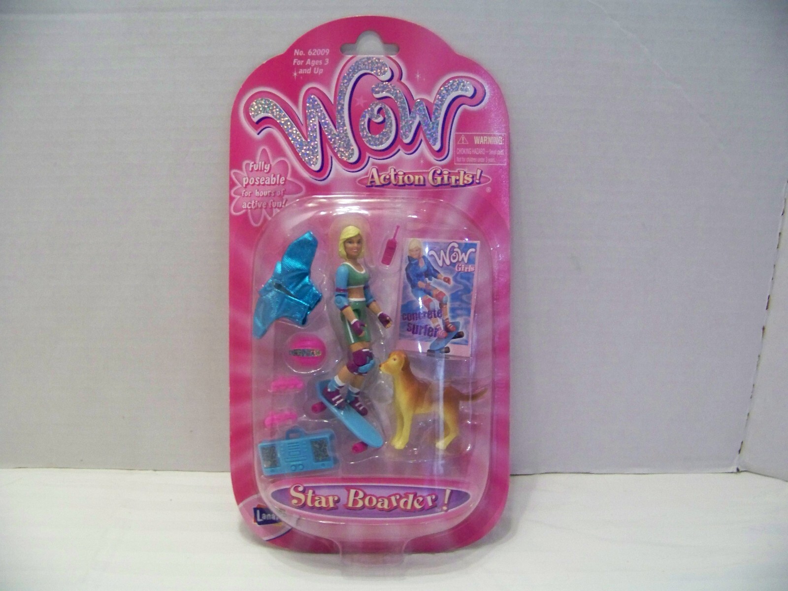 LANARD WOW ACTION GIRLS. STAR BOARDER. NEW. 2002
